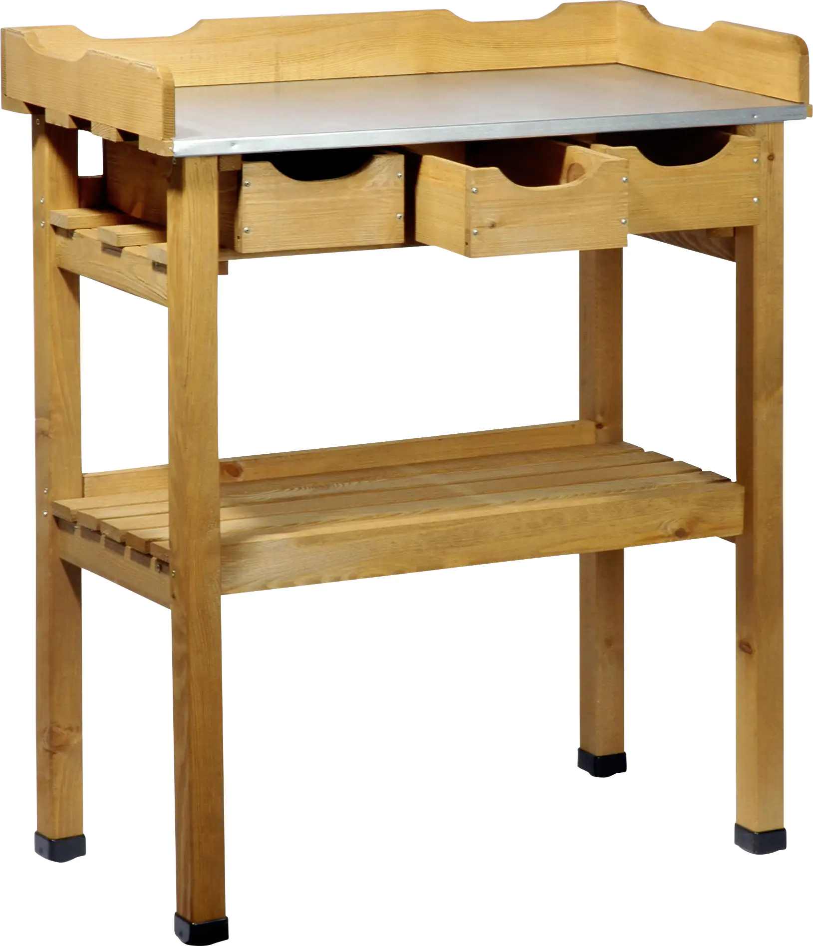 Dobar Pflanztisch mit 3 Schubladen 80 x 40 x 90 cm