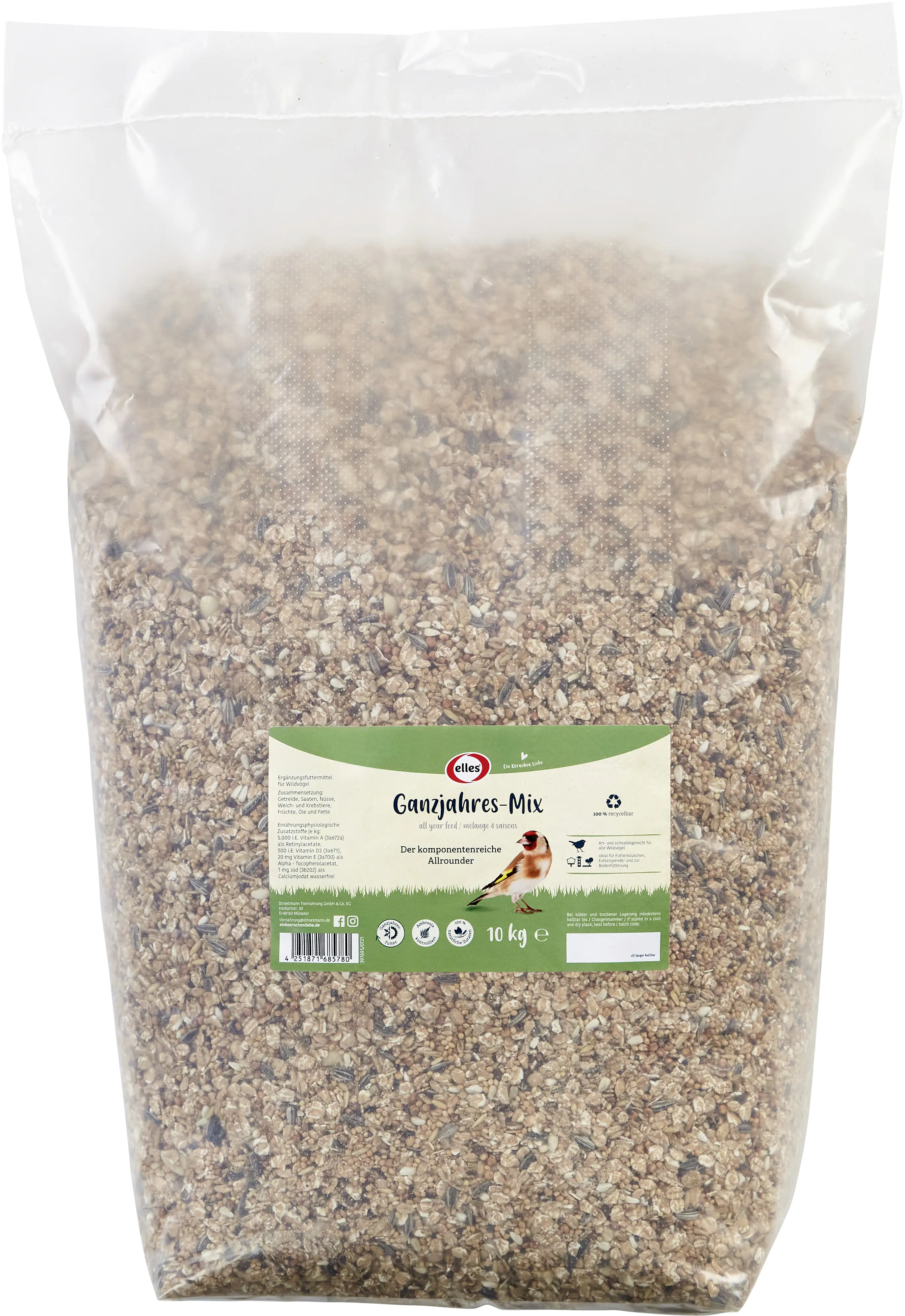 Elles Wildvogelfutter Ganzjahres-Mix 10 kg Elles Wildvogelfutter Ganzjahres-Mix 10 kg