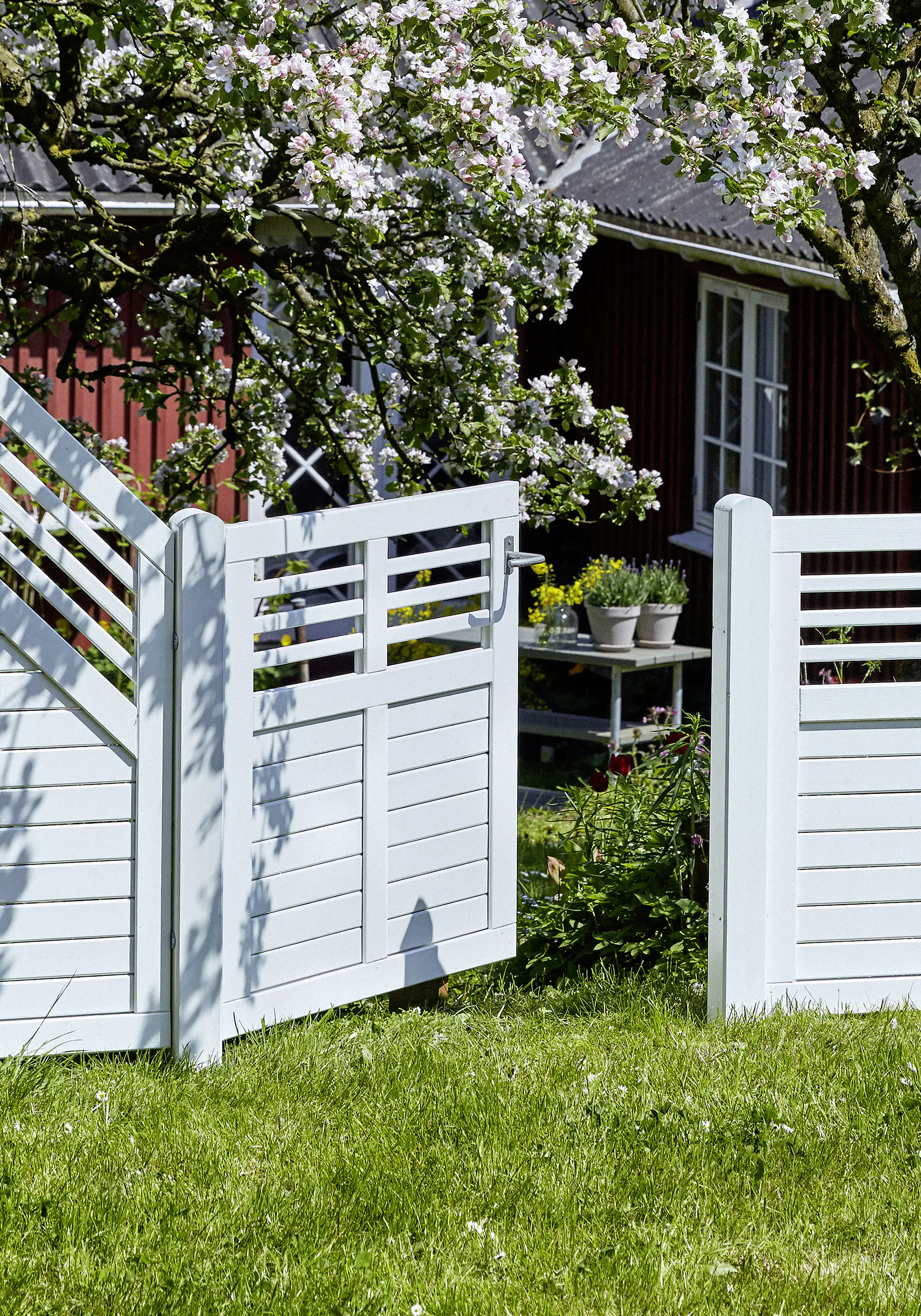 Plus Tor Decora 100 x 95 cm RAL 9010  Weiß