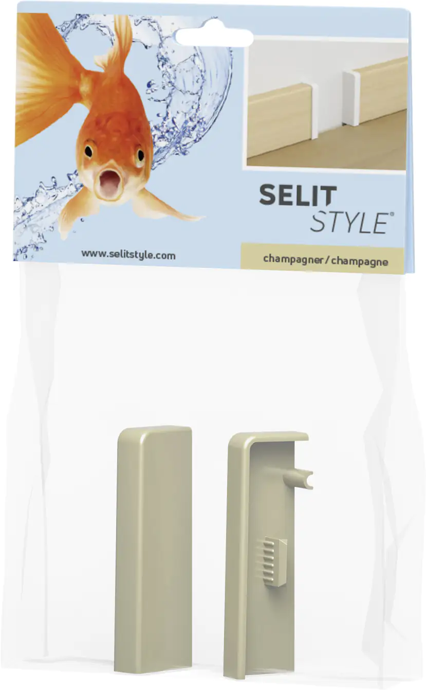 SELITSTYLE Endkappen champagner Höhe 50 mm 2 Stück