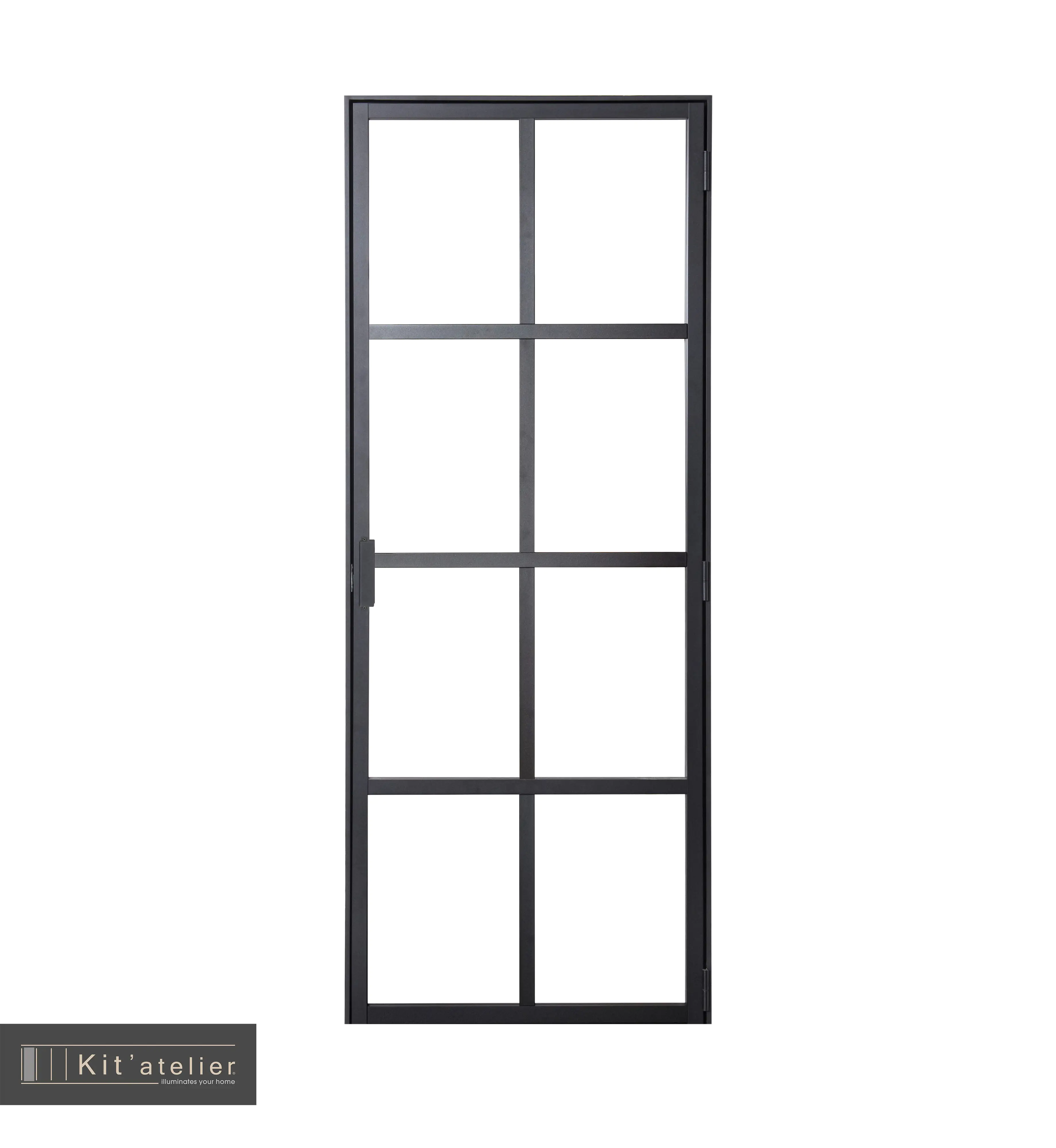 Glastür Orangerie 88 x 200,5 cm DIN rechts (Türmaß 83x197,2 cm)