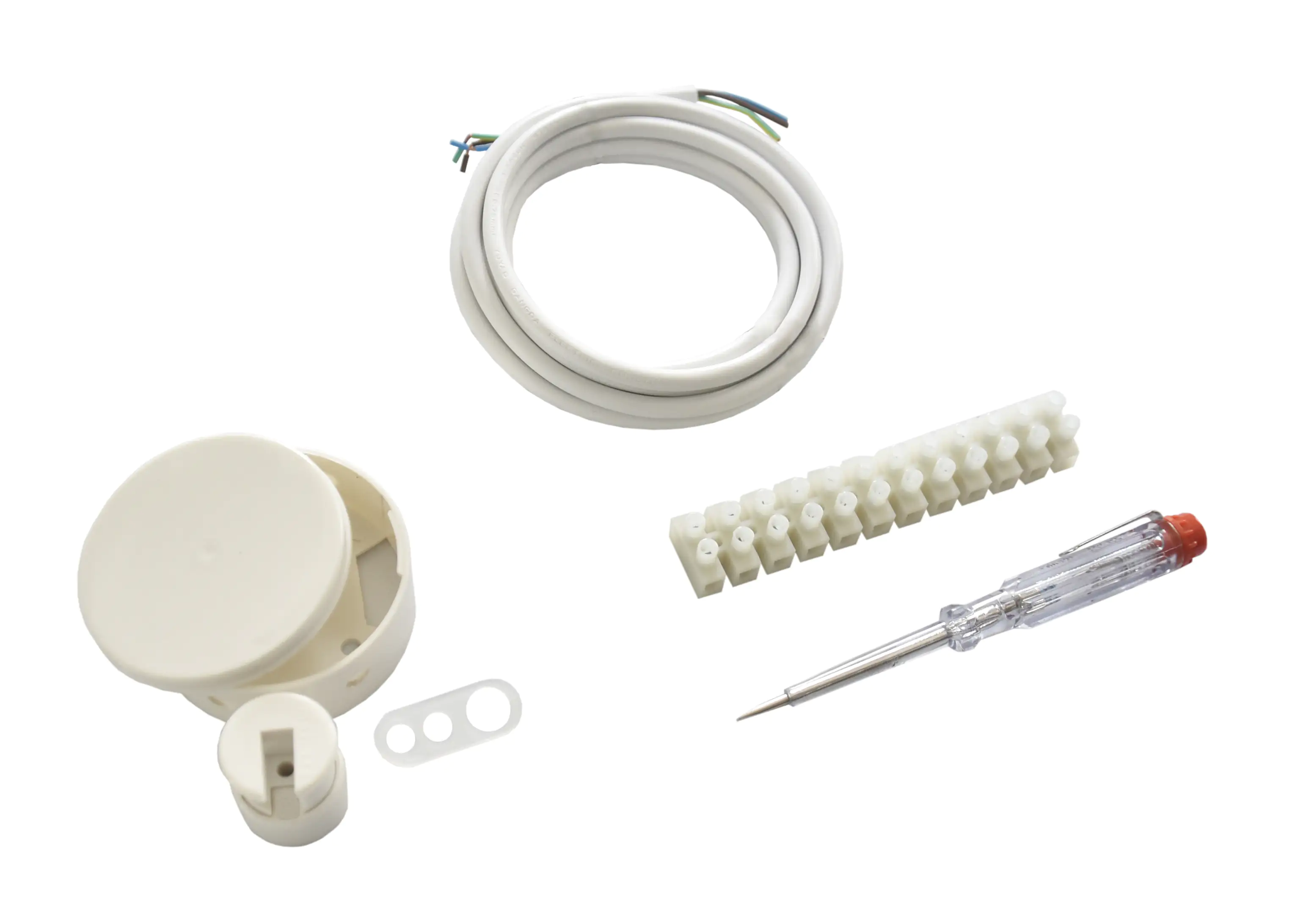 TrendLine Lampenanschluss-Set 4-teilig, weiß