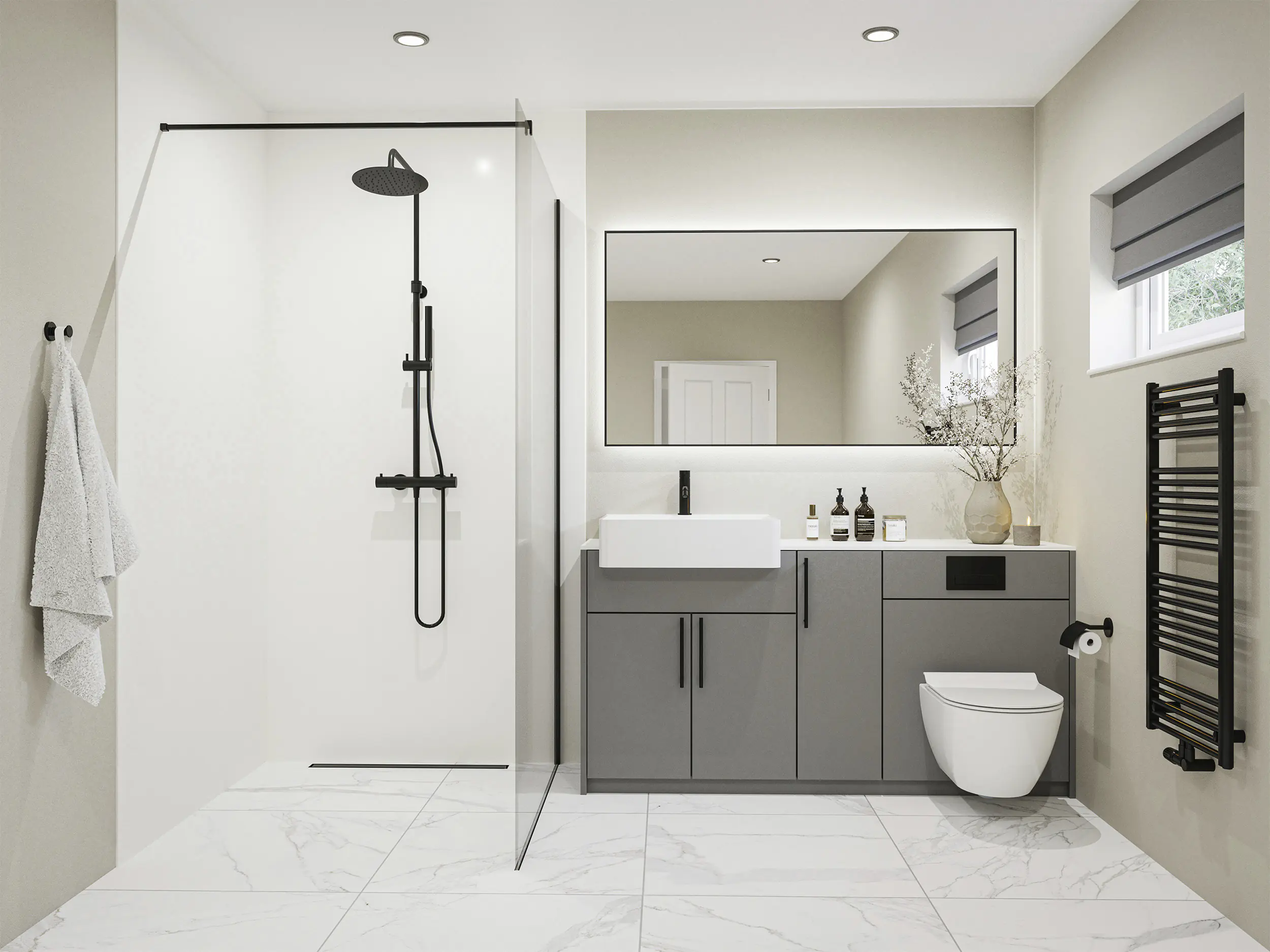 Wetwall Elite Wandpaneel  Artico 120 x 242 cm mit abgerundeter Abschlusskante