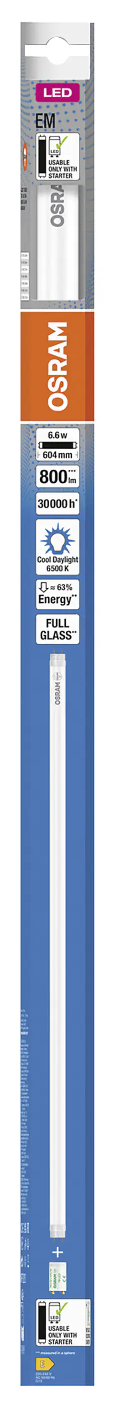 Osram LED Röhre T8 60 cm G13 6,6 W kaltweiß