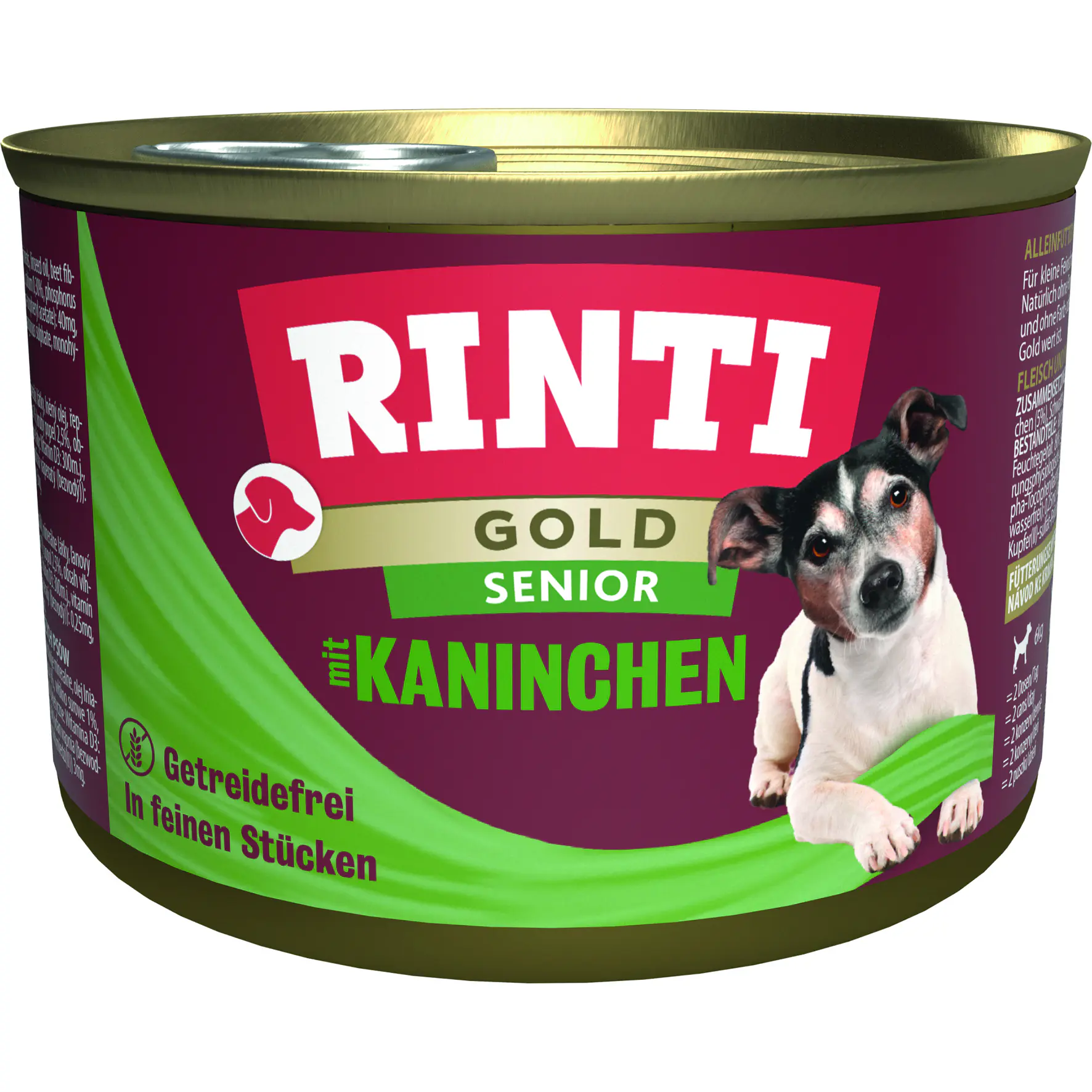 Rinti Gold Hundenassfutter Senior getreidefrei 185 g Kaninchen