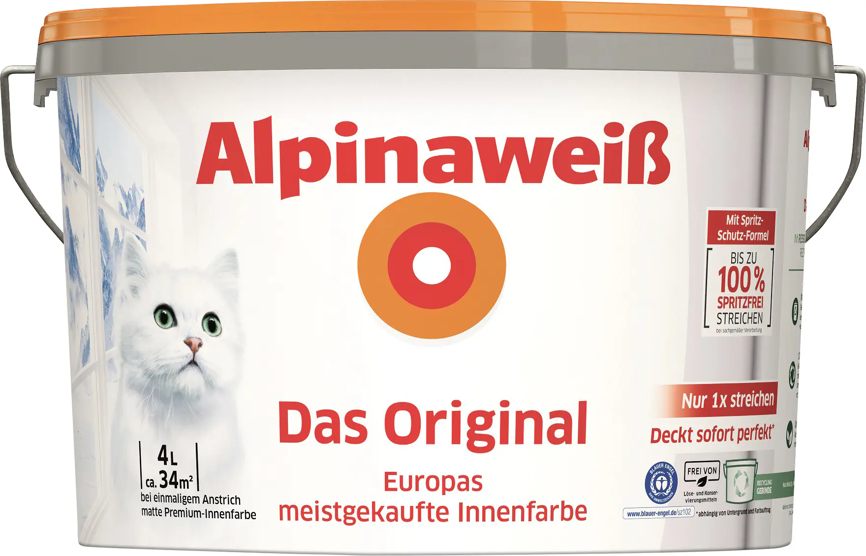 Alpinaweiß Das Original 4 L weiß matt Alpinaweiß Das Original 4 L weiß matt