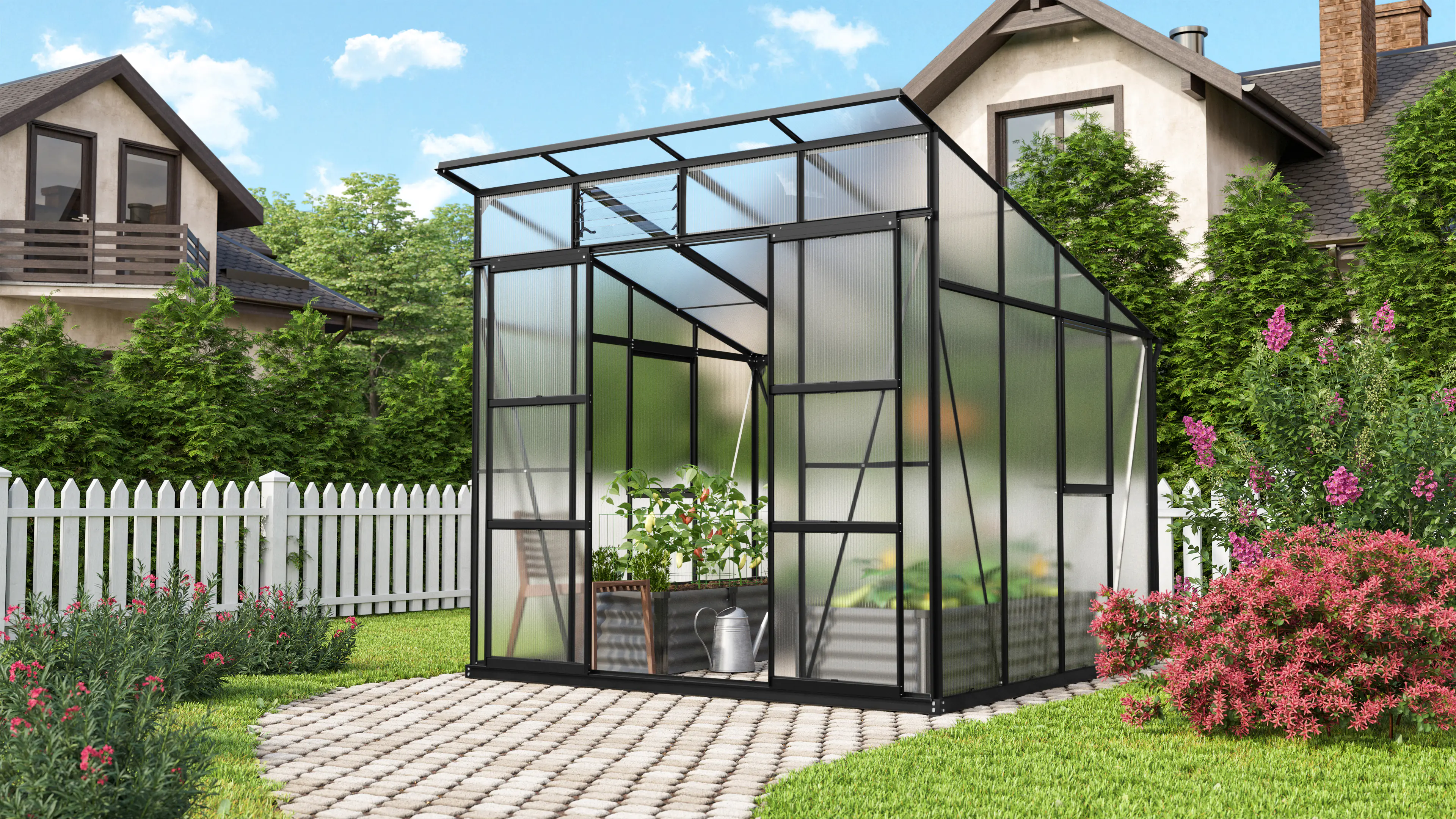 Vitavia Gewächshaus Freya 7600 254 x 254 cm 6 mm Hohlkammerplatten