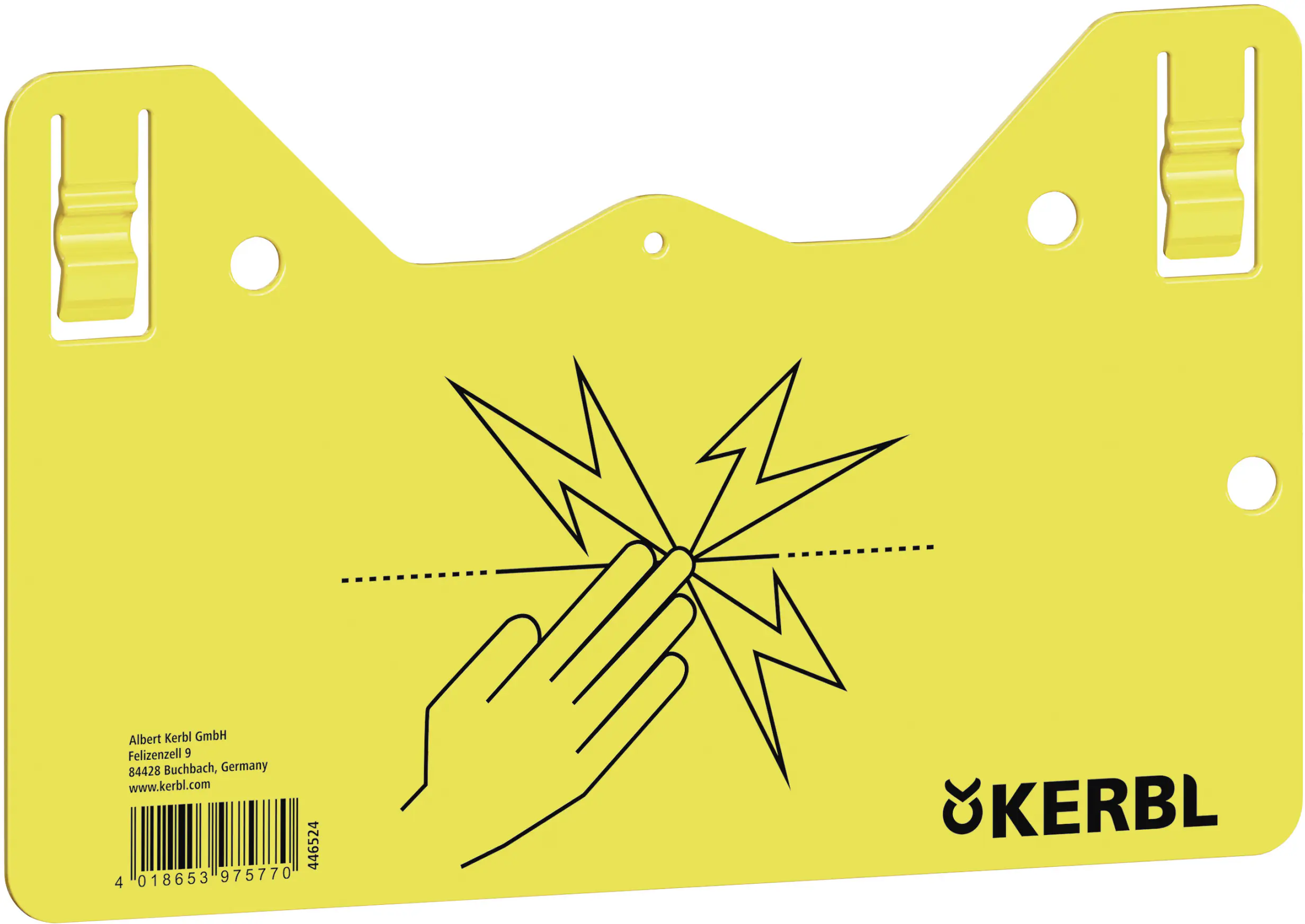 Kerbl Warnschild Hook-in