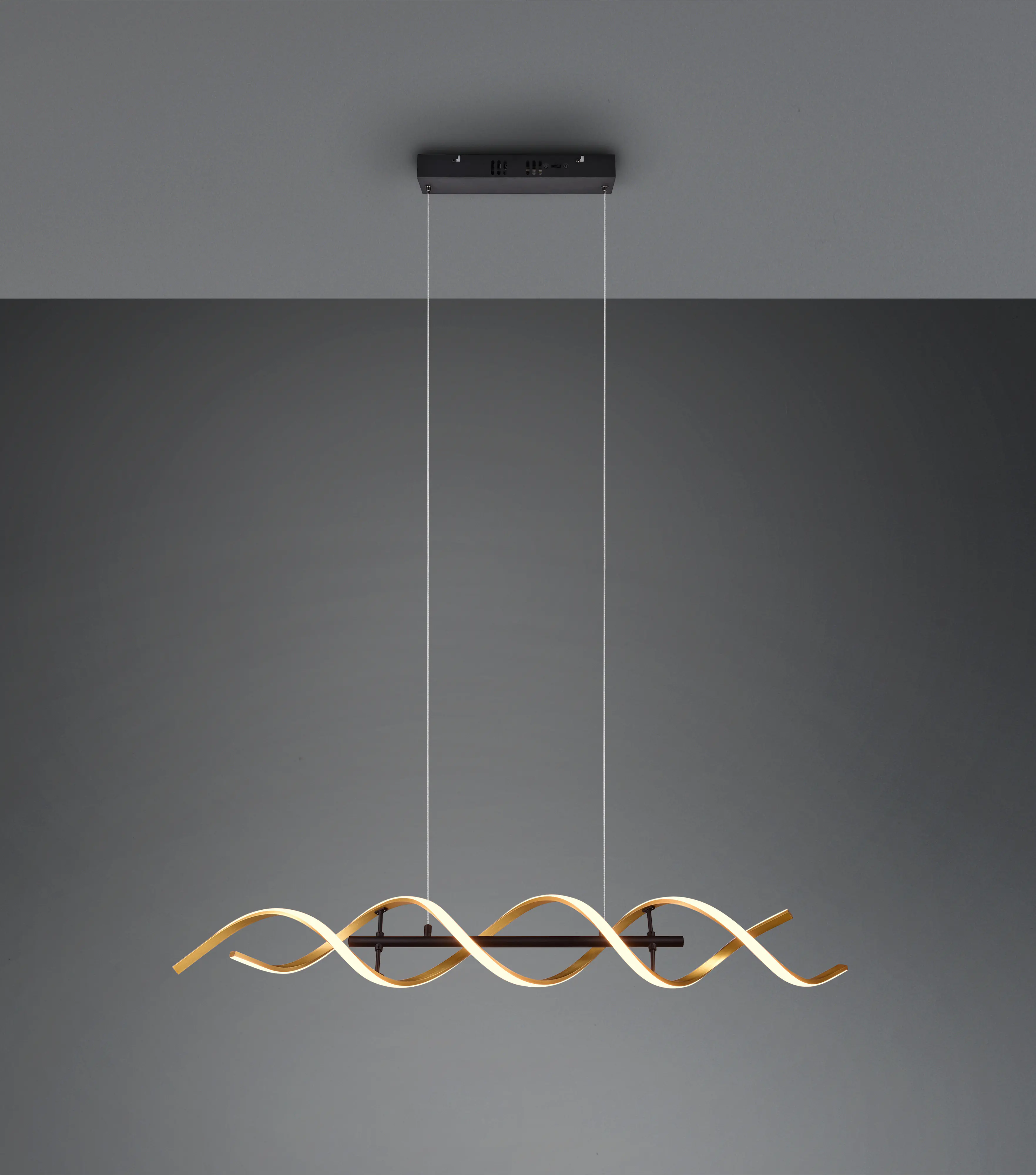 Trio LED-Pendelleuchte Sequence 150 x 104,5 cm warmweiß-neutralweiß gold dimmbar