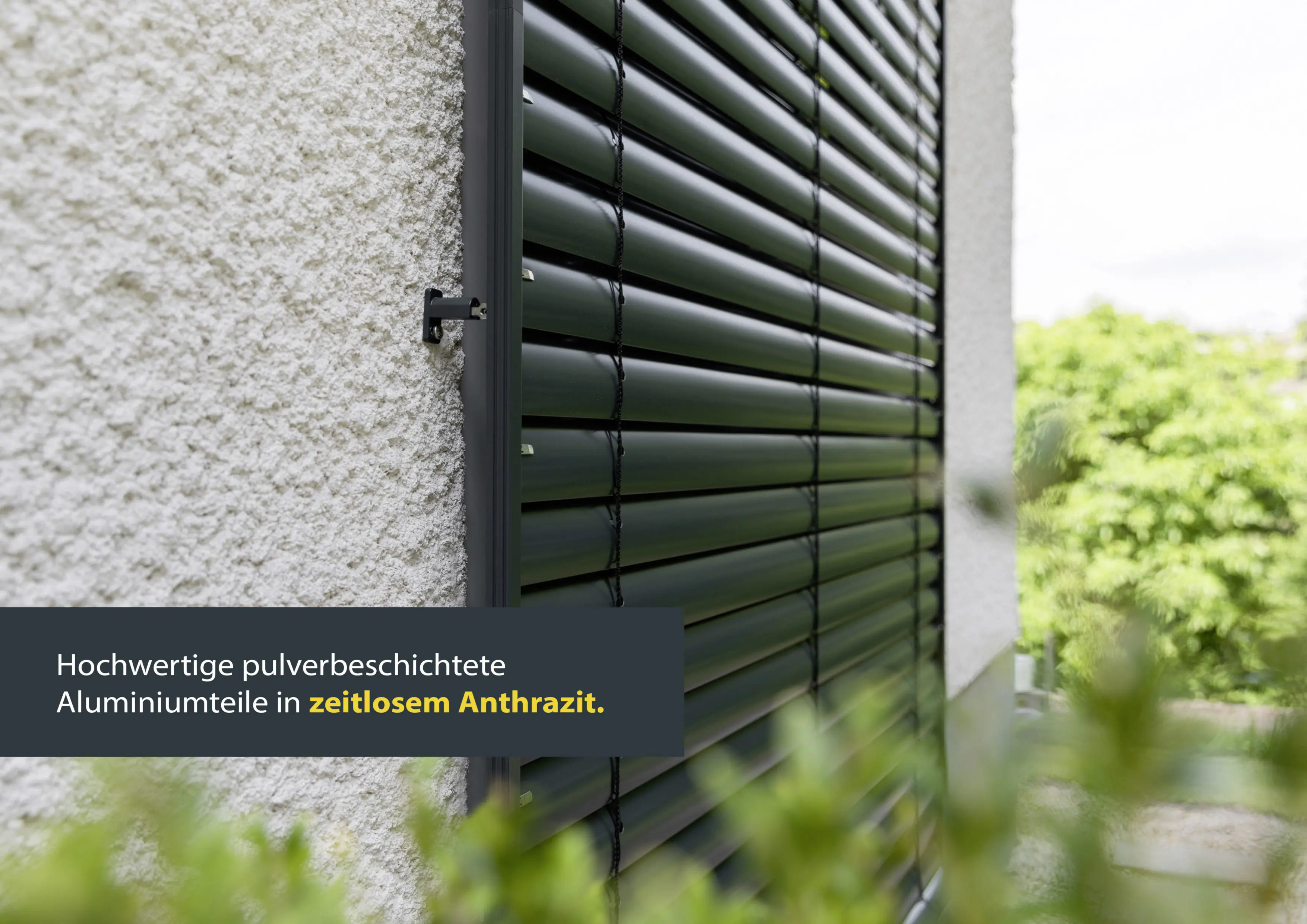 Schellenberg Raffstore Express, anthrazit 150 x 220 cm, Blende 30 cm