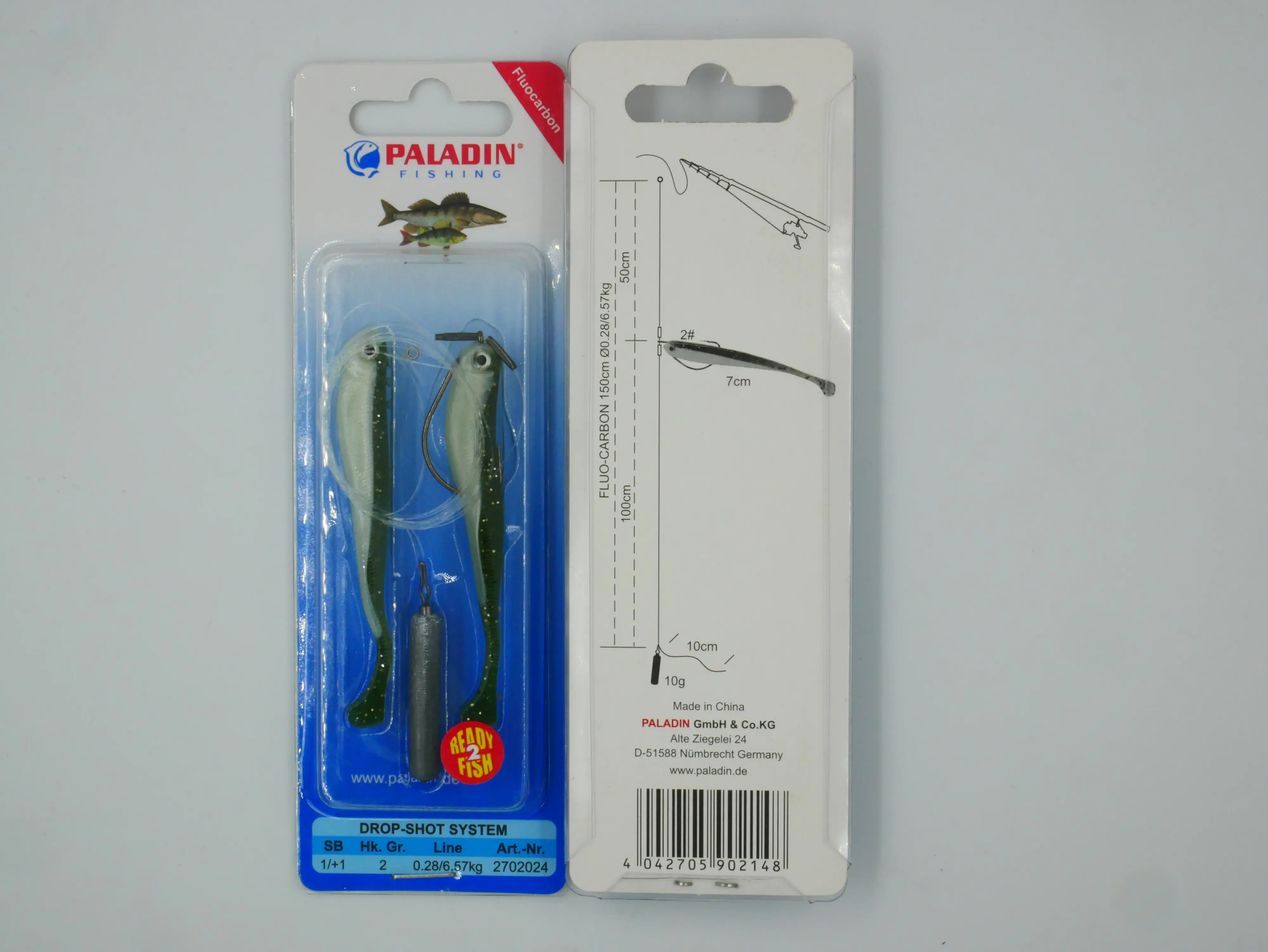 Paladin TF DropShot System Zander-Barsch grün/10g/7cm