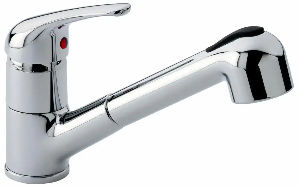 Emmevi Küchenarmatur Ambra Niederdruck, chrom, mit herausziehbarer Brause Emmevi Küchenarmatur Ambra Niederdruck, chrom, mit herausziehbarer Brause