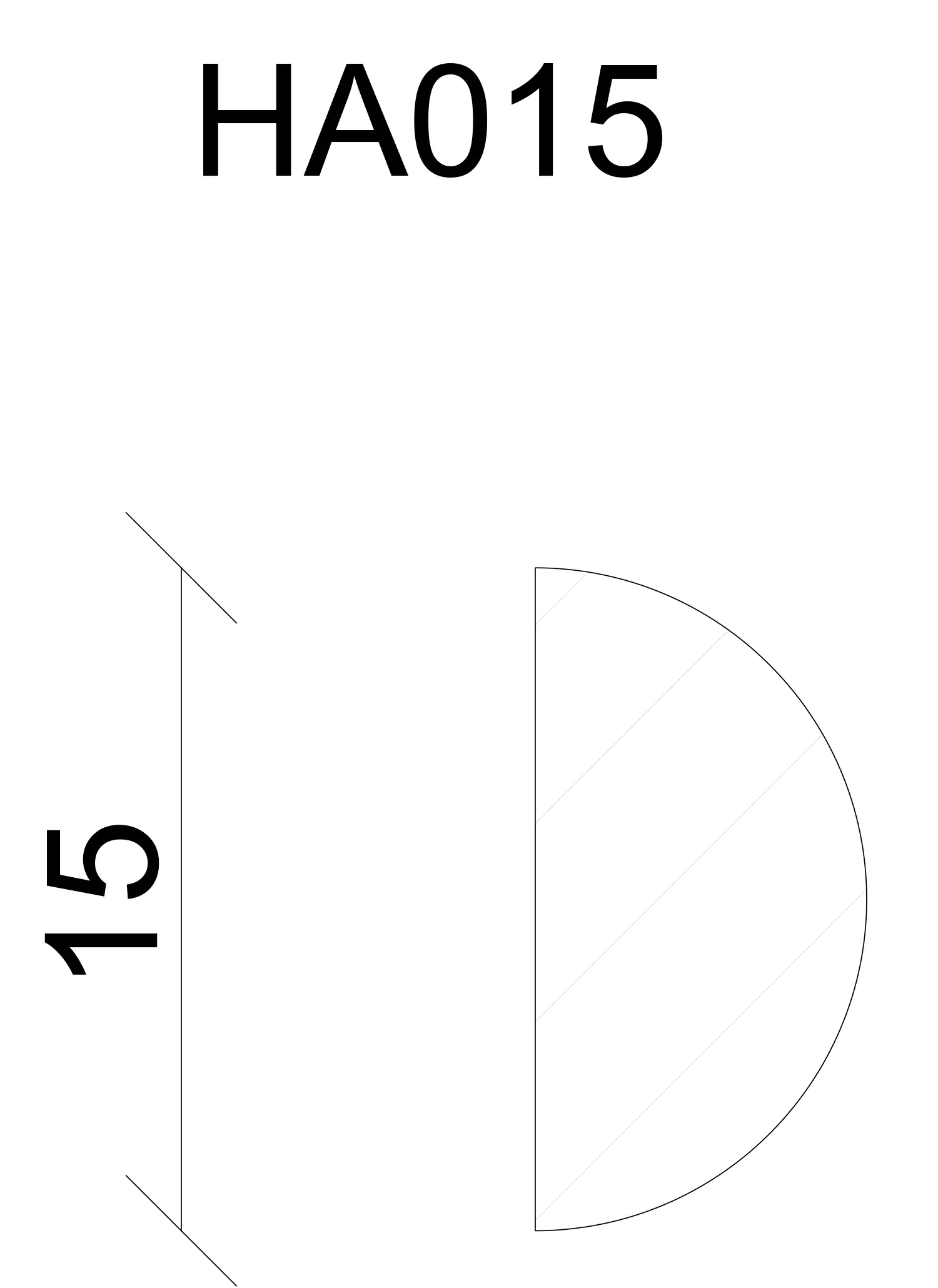 FN Neuhofer Halbrundstab 100 cm 15 x 8 mm