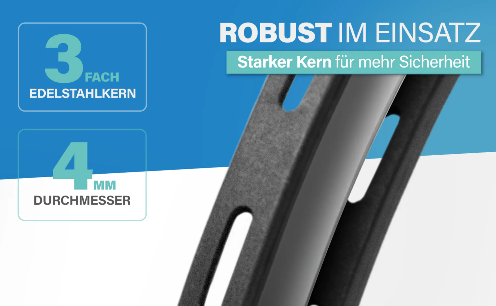 Fischer Kabelbinderschloss Fahrrad SN53/4 53 cm x Ø 4 mm schwarz