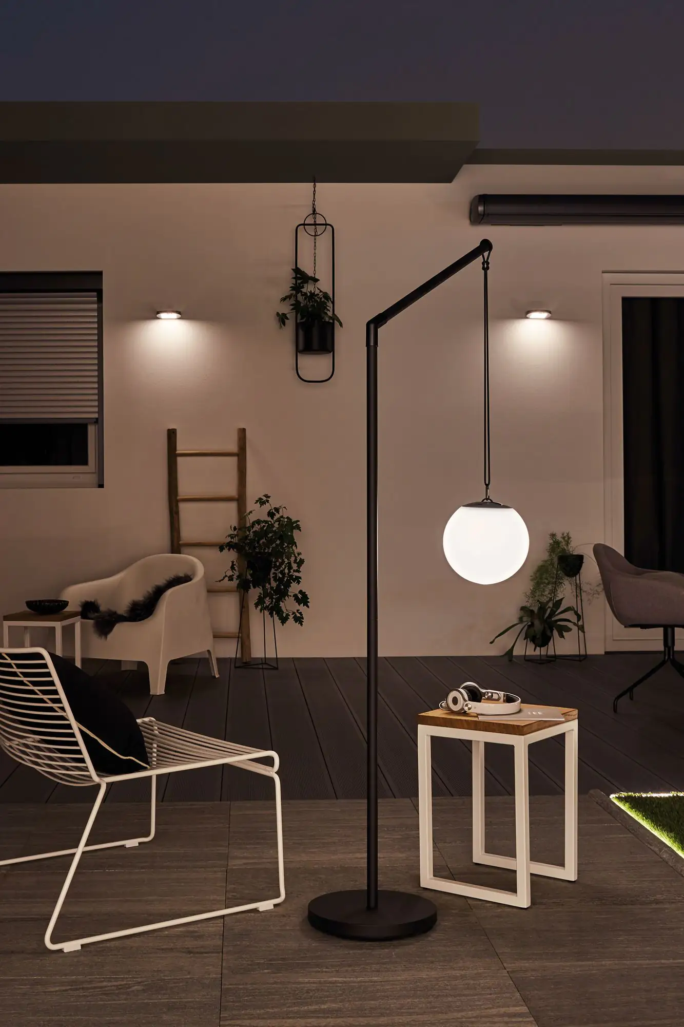 Paulmann Outdoor Solar Wandleuchte Ryse anthrazit warmweiß Bewegungsmelder