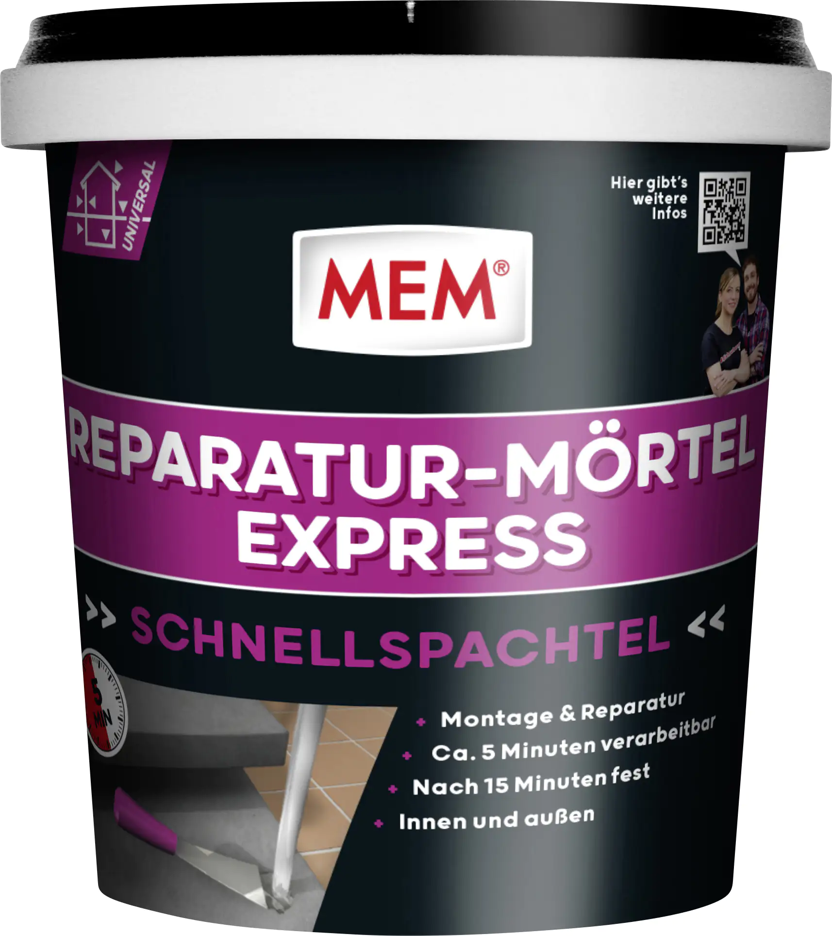 MEM Reparatur-Mörtel Express 1 kg MEM Reparatur-Mörtel Express 1 kg