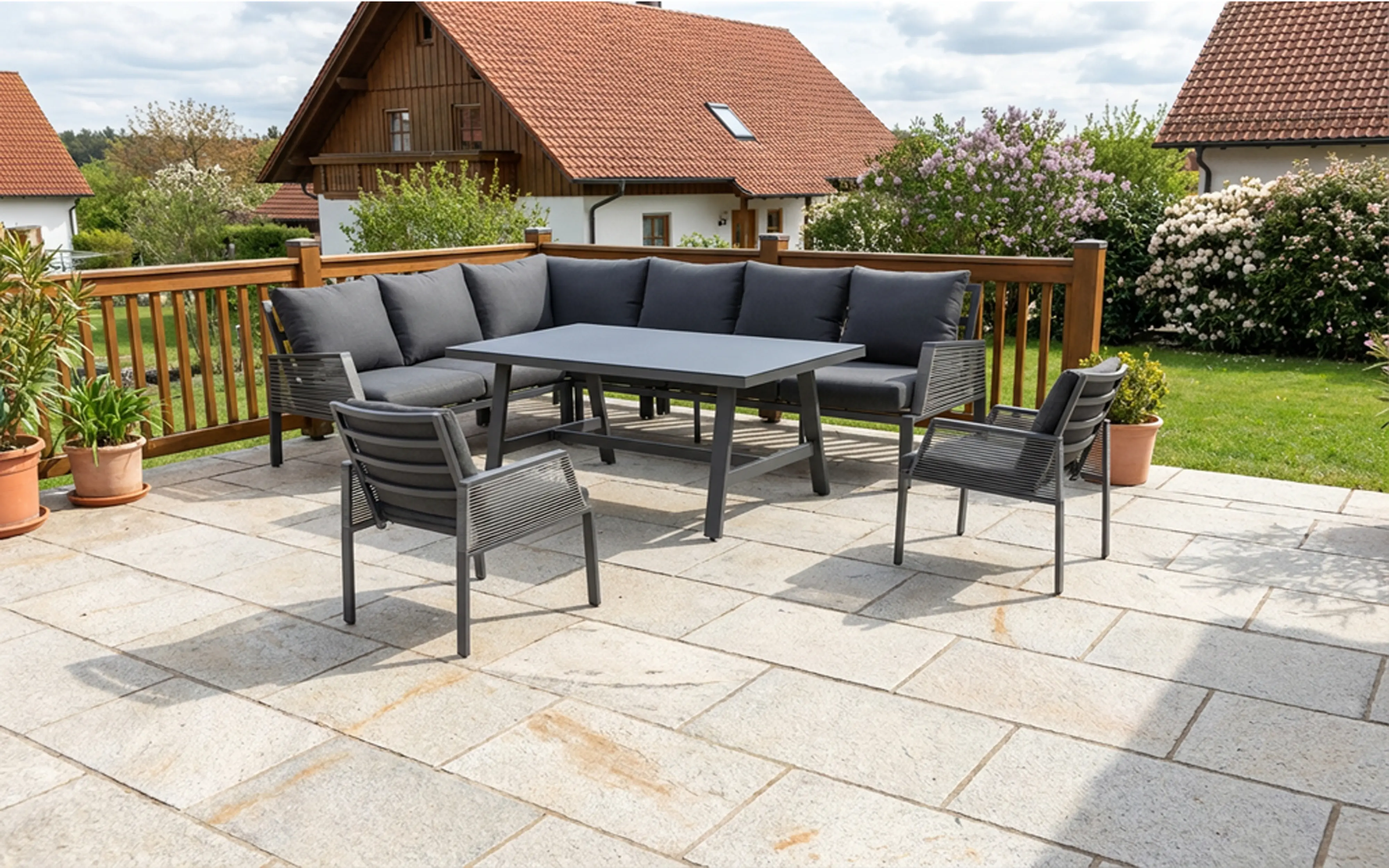 Primaster Gartenmöbel-Set Girona 8 Personen