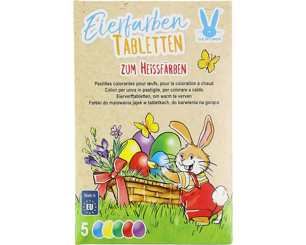 Eierfarben 5 Farben Tabletten zum Heißfärben  Eierfarben 5 Farben Tabletten zum Heißfärben