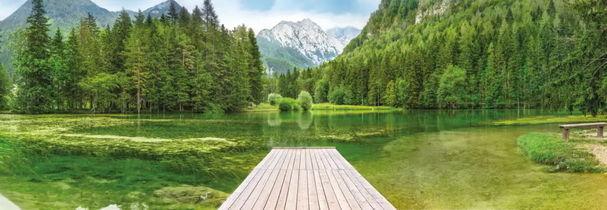4036834045388 Komar Fotortapete Green Lake 368 x 127 cm