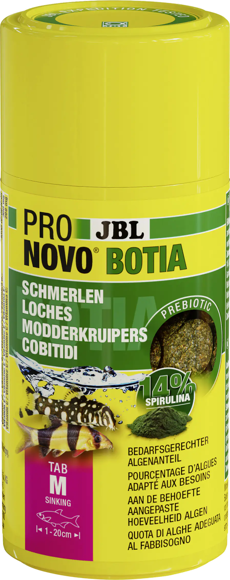 JBL Fischfutter Pronovo Botia Tab Fischfuttertabletten M 100 ml