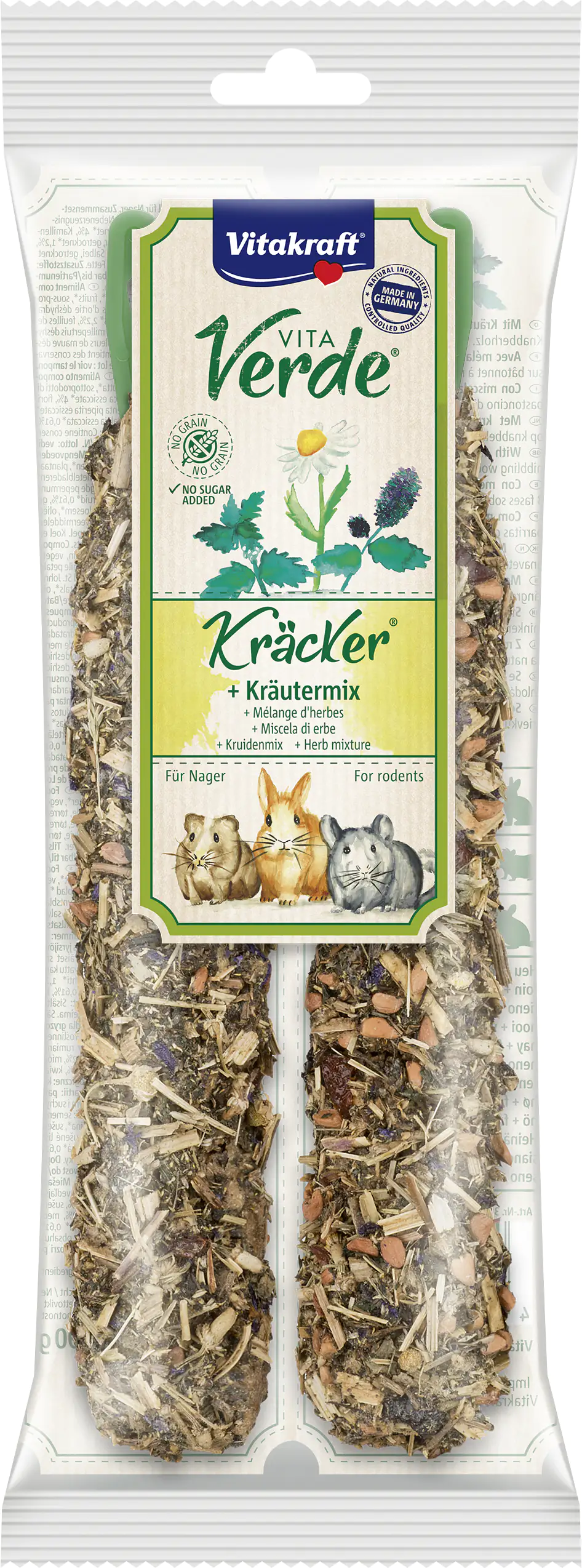 Vitakraft VitaVerde® Kräcker Kräutermix NA 2 Stück / 80 g