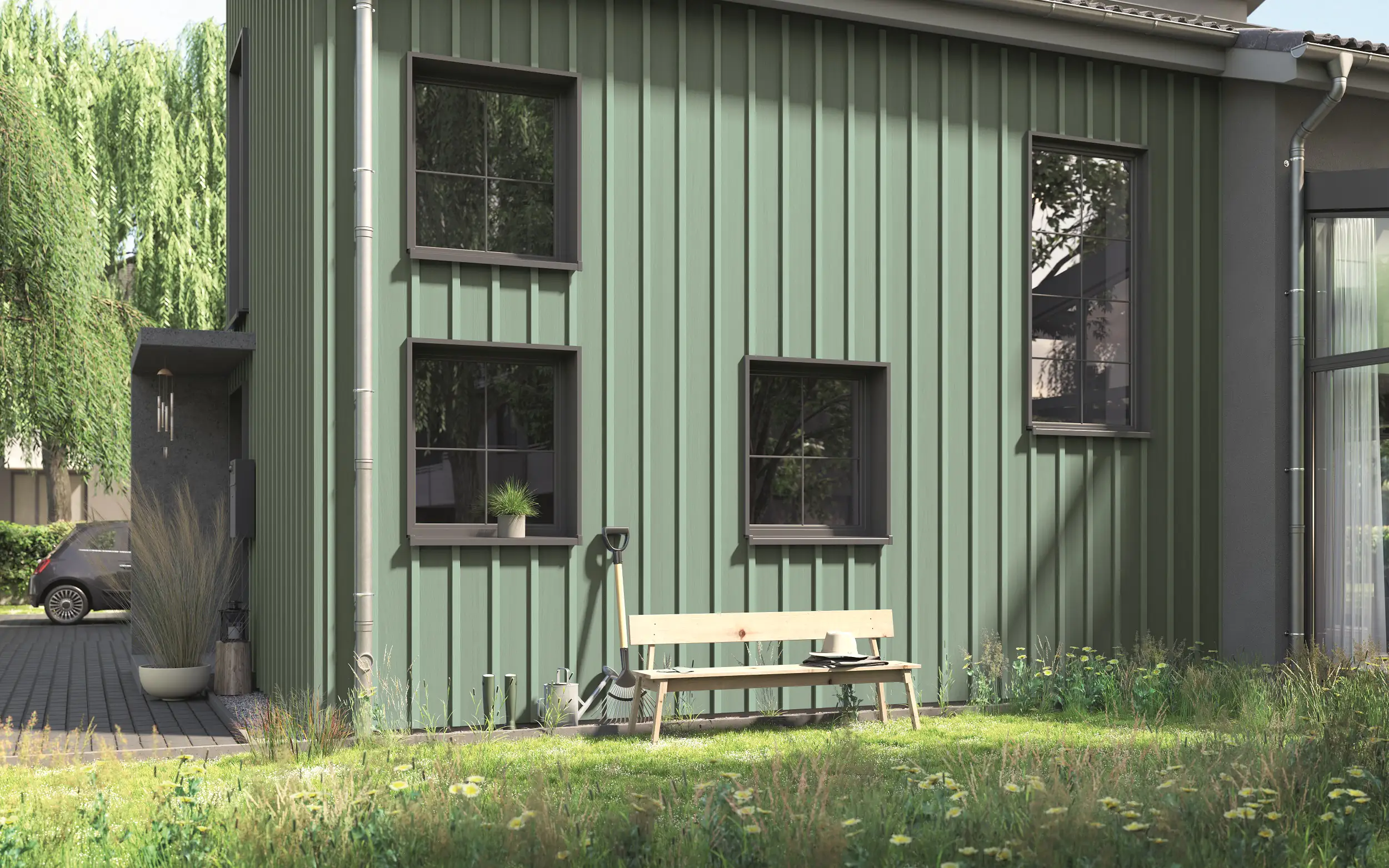 Alpina Wetterschutzfarbe 2,5 L steingartenblau Alpina Wetterschutzfarbe 2,5 L steingartenblau