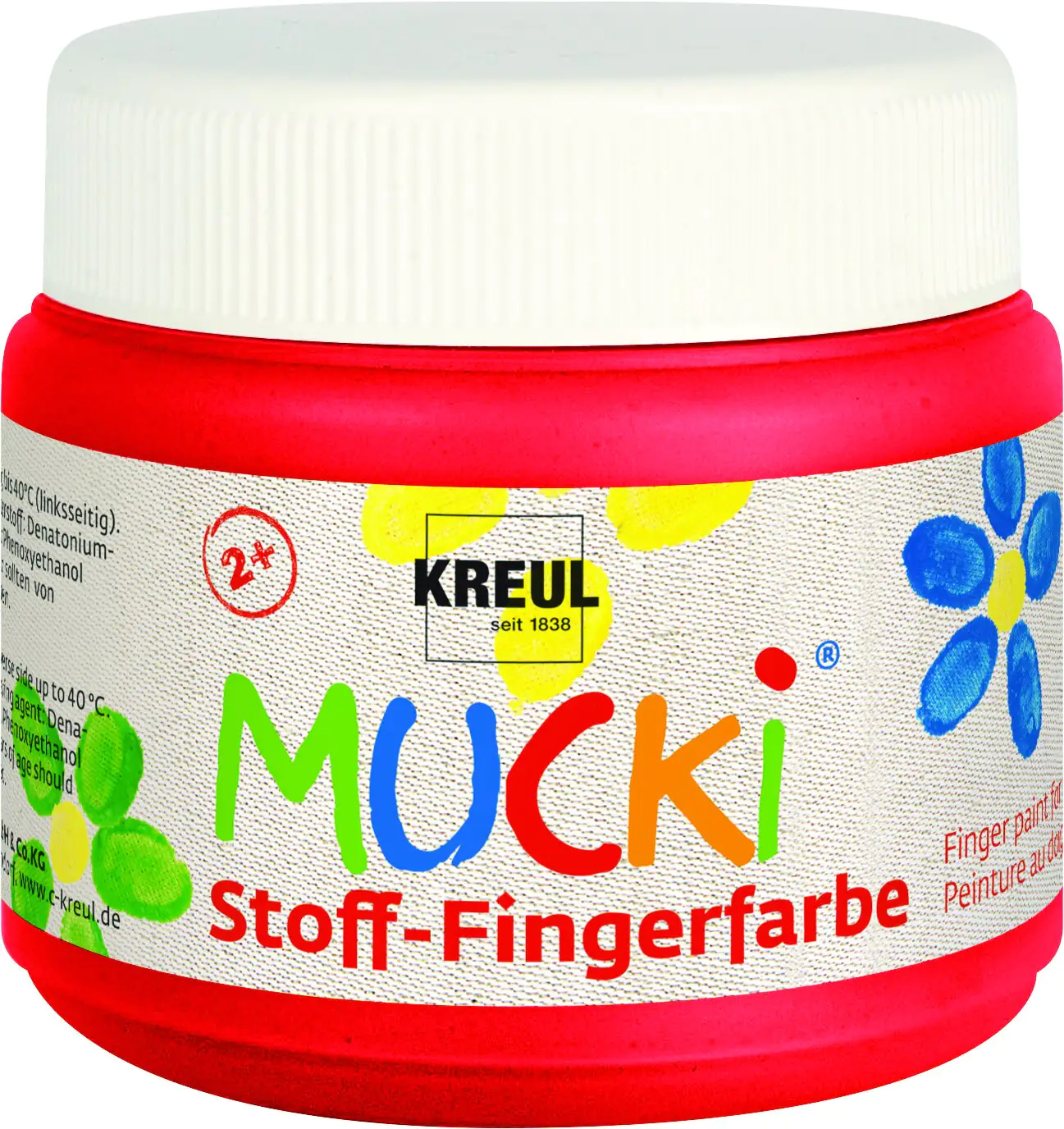 Kreul Mucki Stoff Fingerfarbe rot 150 ml