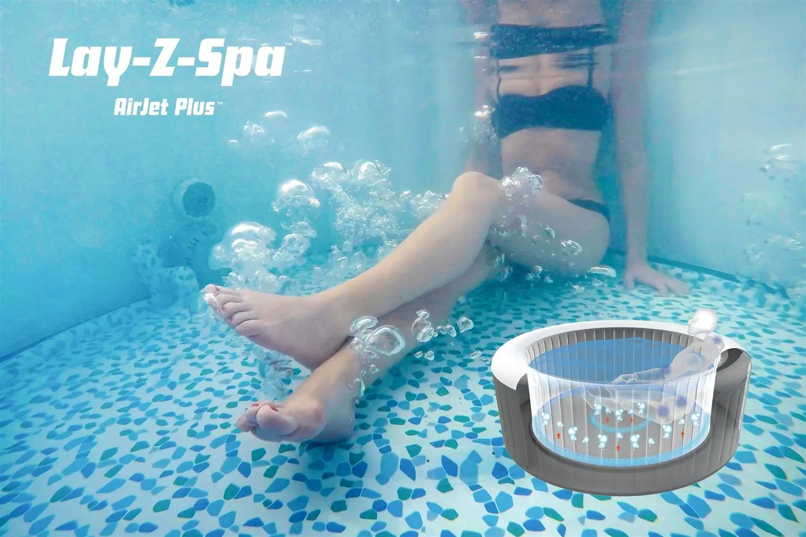 Bestway LAY-Z-SPA Milan AirJet Plus mit App-Steuerung Bestway LAY-Z-SPA Milan AirJet Plus mit App-Steuerung