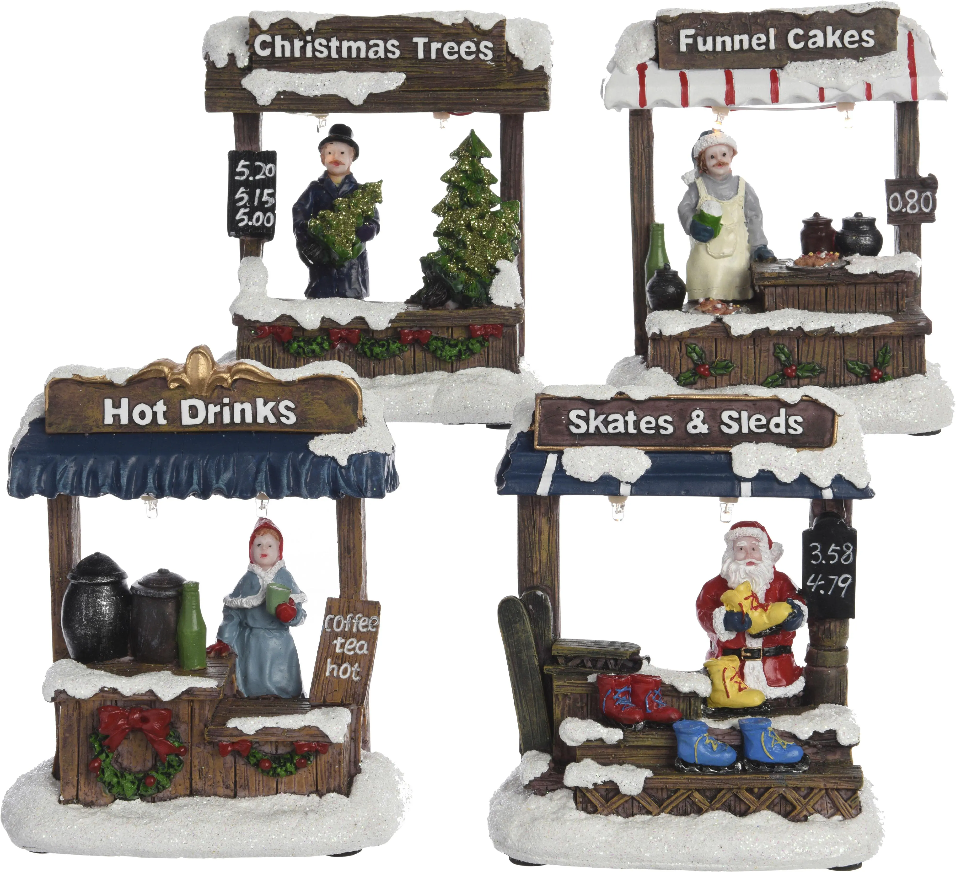 Kaemingk LED Markstand Szene 7 x 10,5 x 13,5 cm bunt