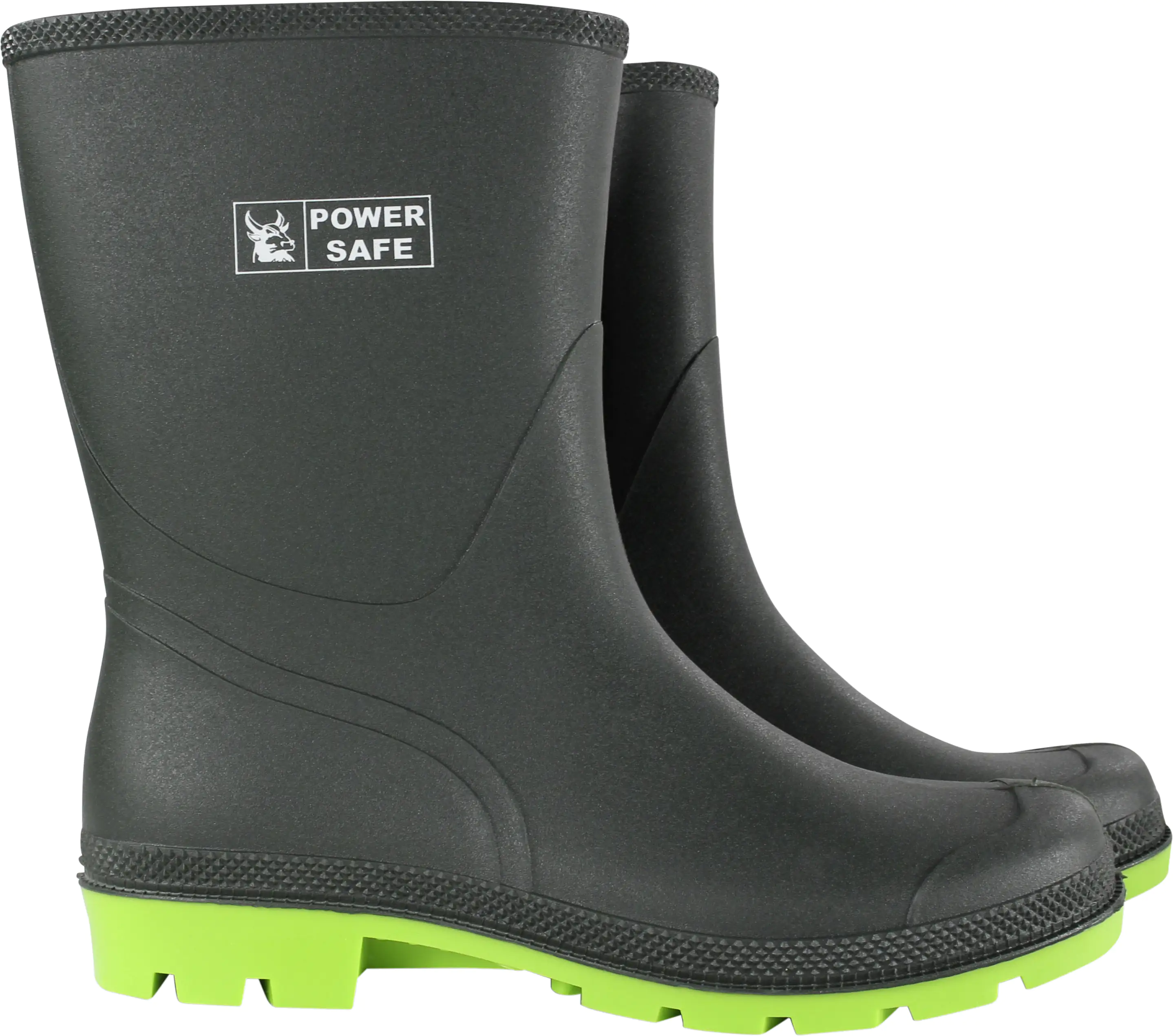 Power Safe PVC-Stiefel halbhoch grün