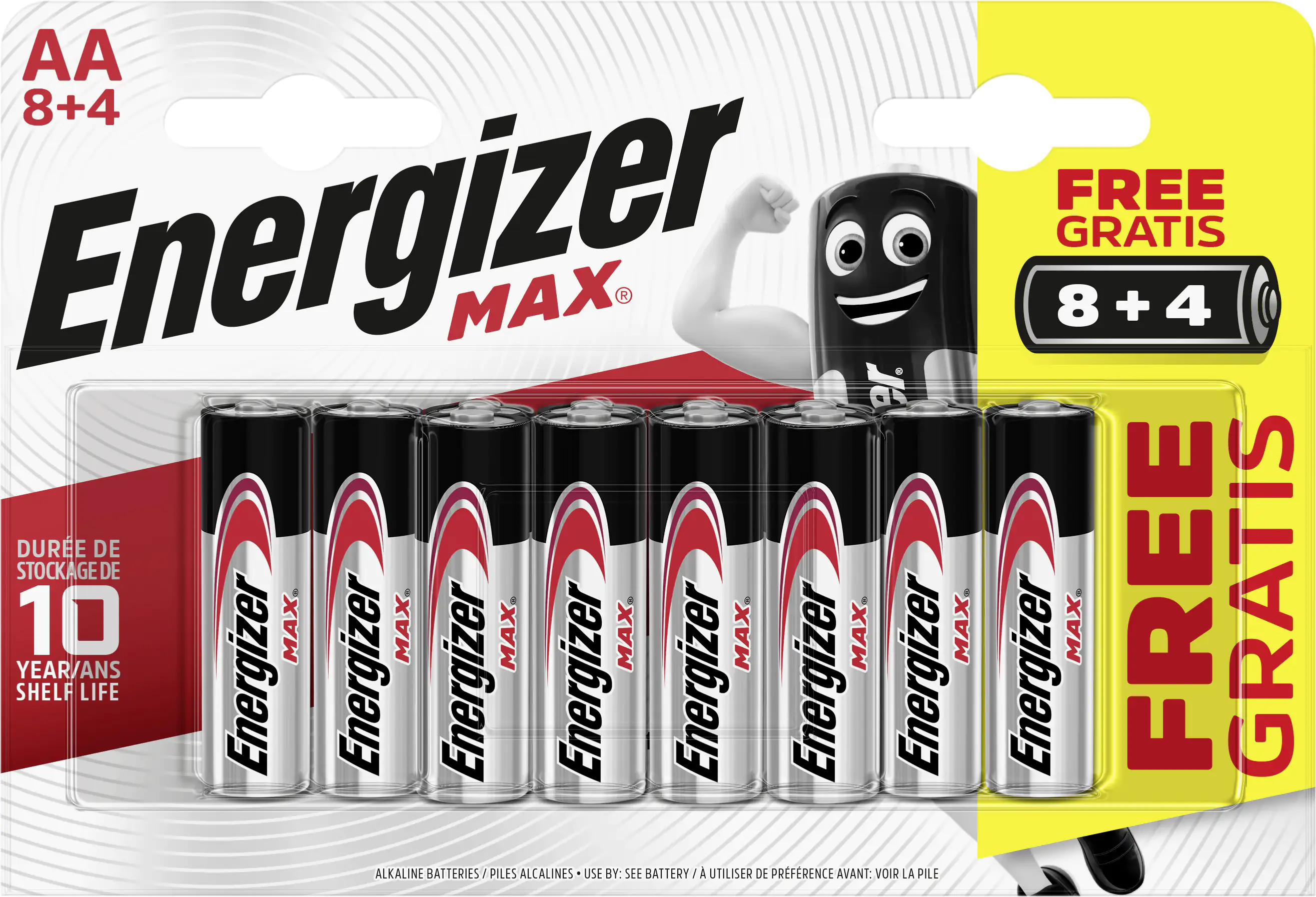 Energizer Max Alkaline Batterie Mignon AA 1,5 V, 8 + 4er Pack Energizer Max Alkaline Batterie Mignon AA 1,5 V, 8 + 4er Pack