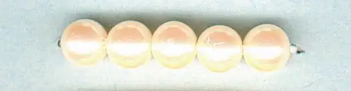 Glorex Wachs Perlen 6 mm 60 Stück, kultur