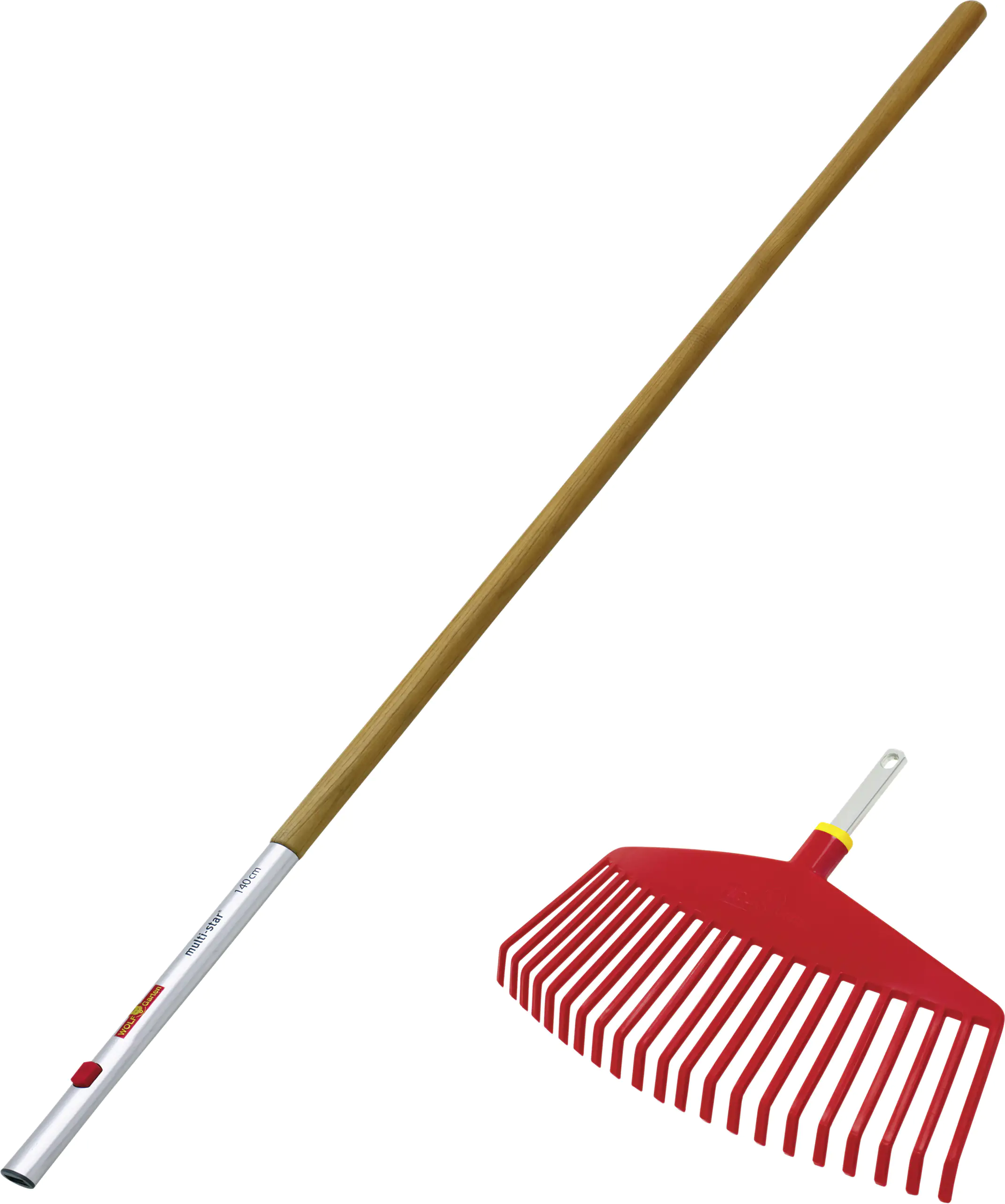 Wolf Garten Fächerbesen UI-M+ZM140 42 cm Arbeitsbreite, inkl. Eschenstiel