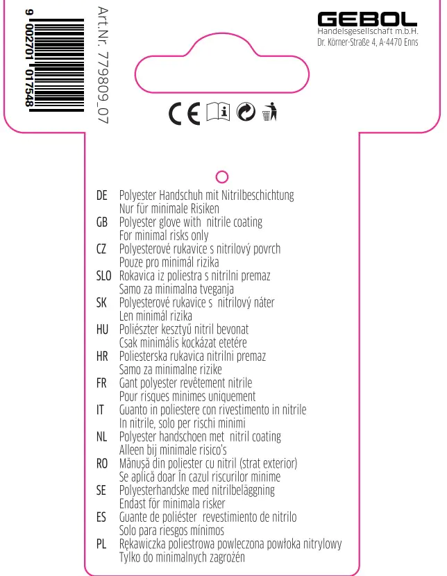 Gebol Handschuh Gardeluxe - Honeybee  