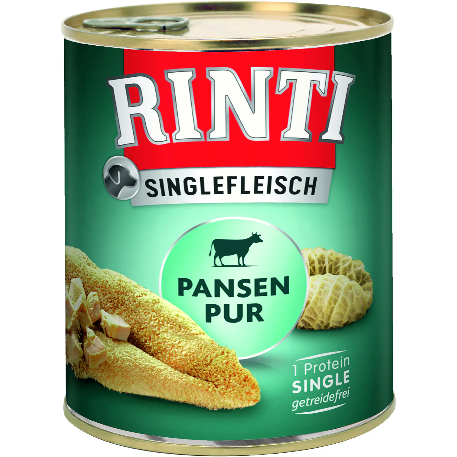 Rinti Singlefleisch Hundenassfutter Adult getreidefrei 800 g Pansen