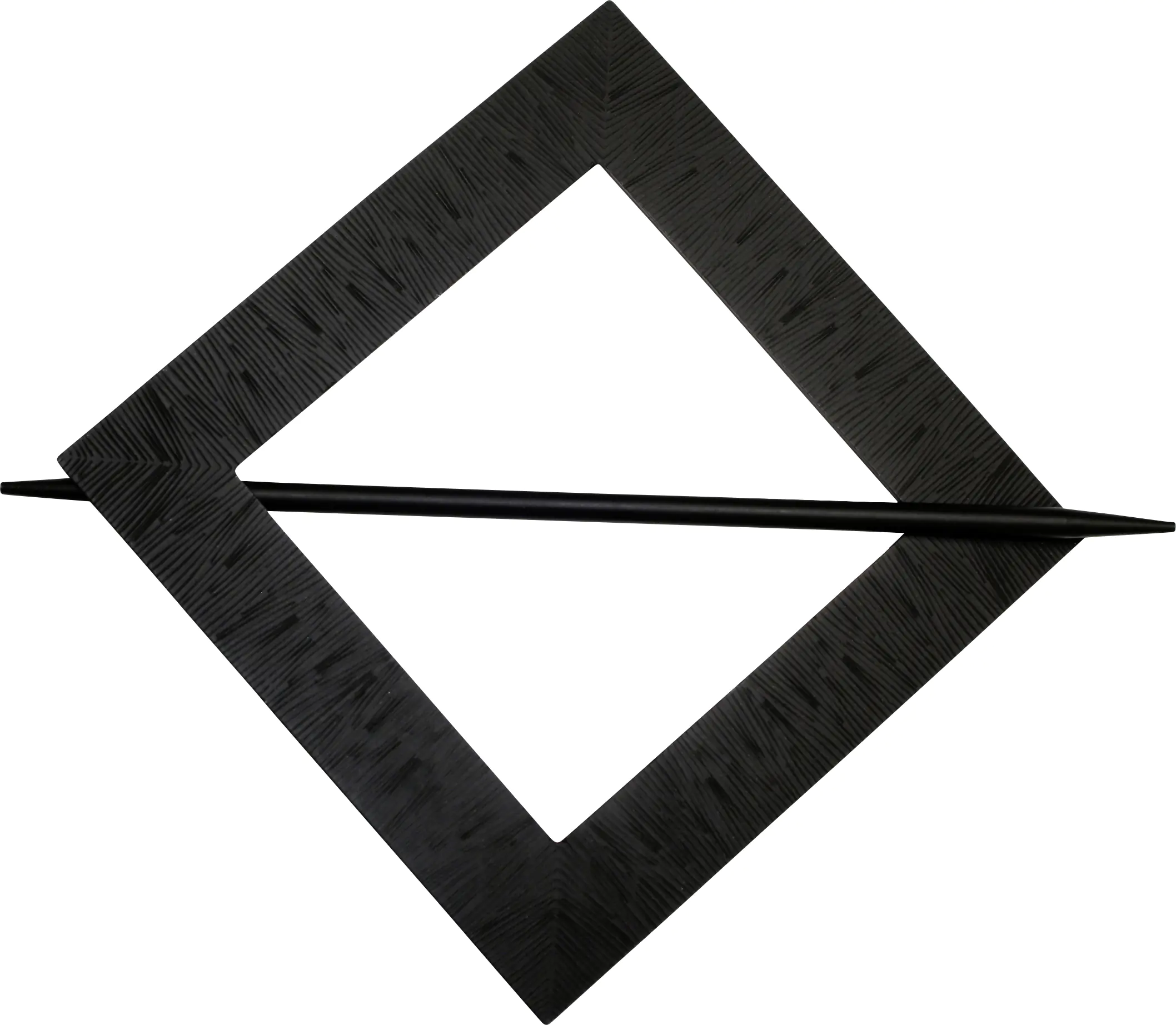 Gardinia Dekospange Uranus schwarz-matt 14,5 cm x 14,5 cm