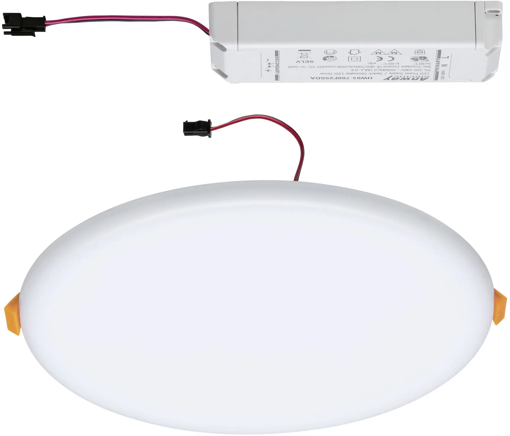 Paulmann Einbauleuchte LED Veluna Varifit 3-Stufen dimmbar Ø 21,5cm 22 W