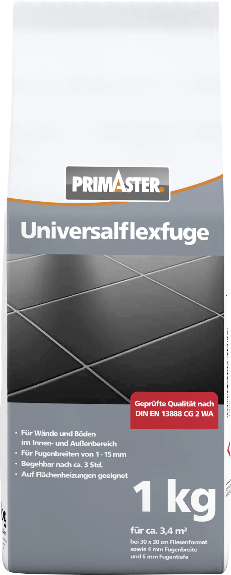 Primaster Universalflexfuge 1 - 15 mm silbergrau 1 kg