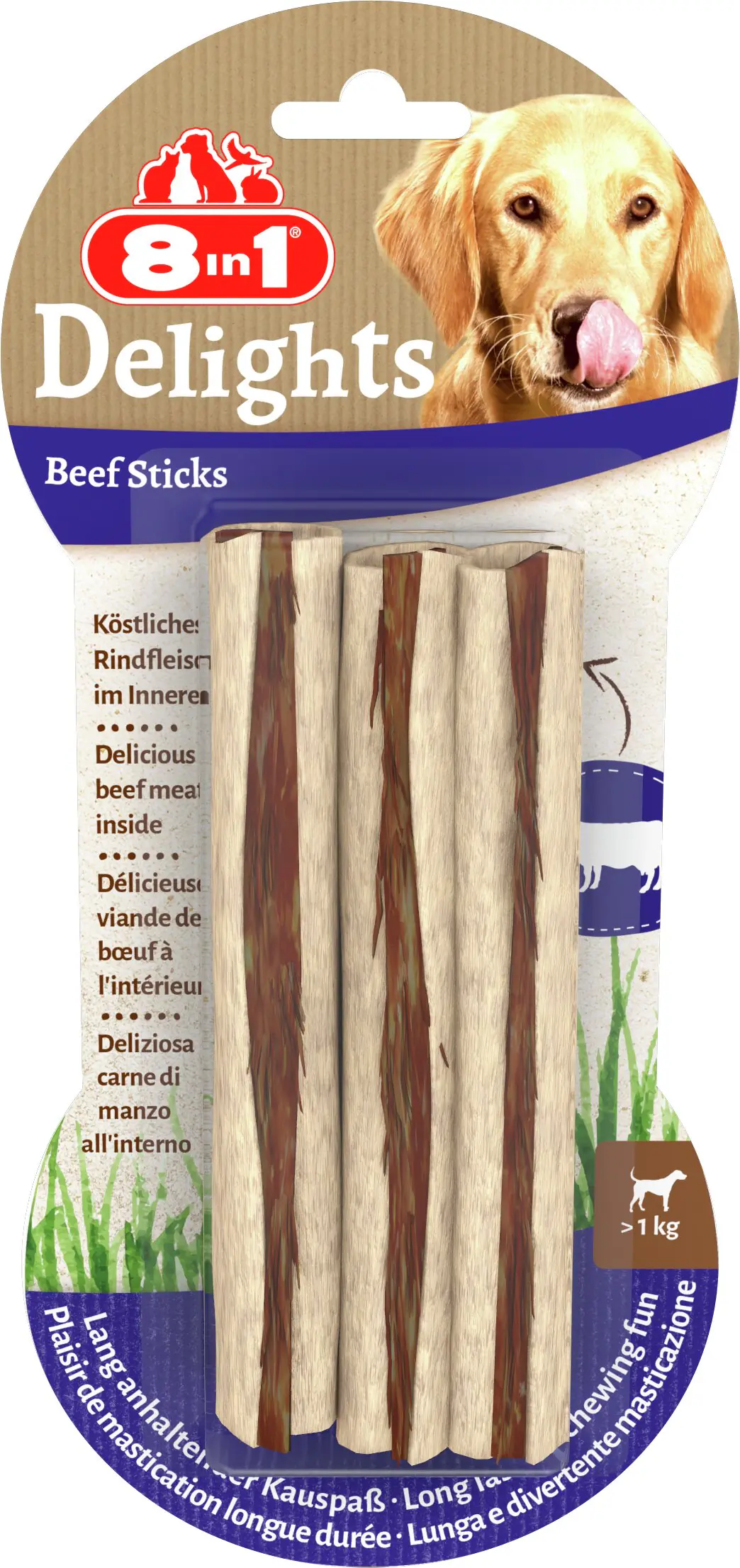 8in1 Kausticks Delights Beef