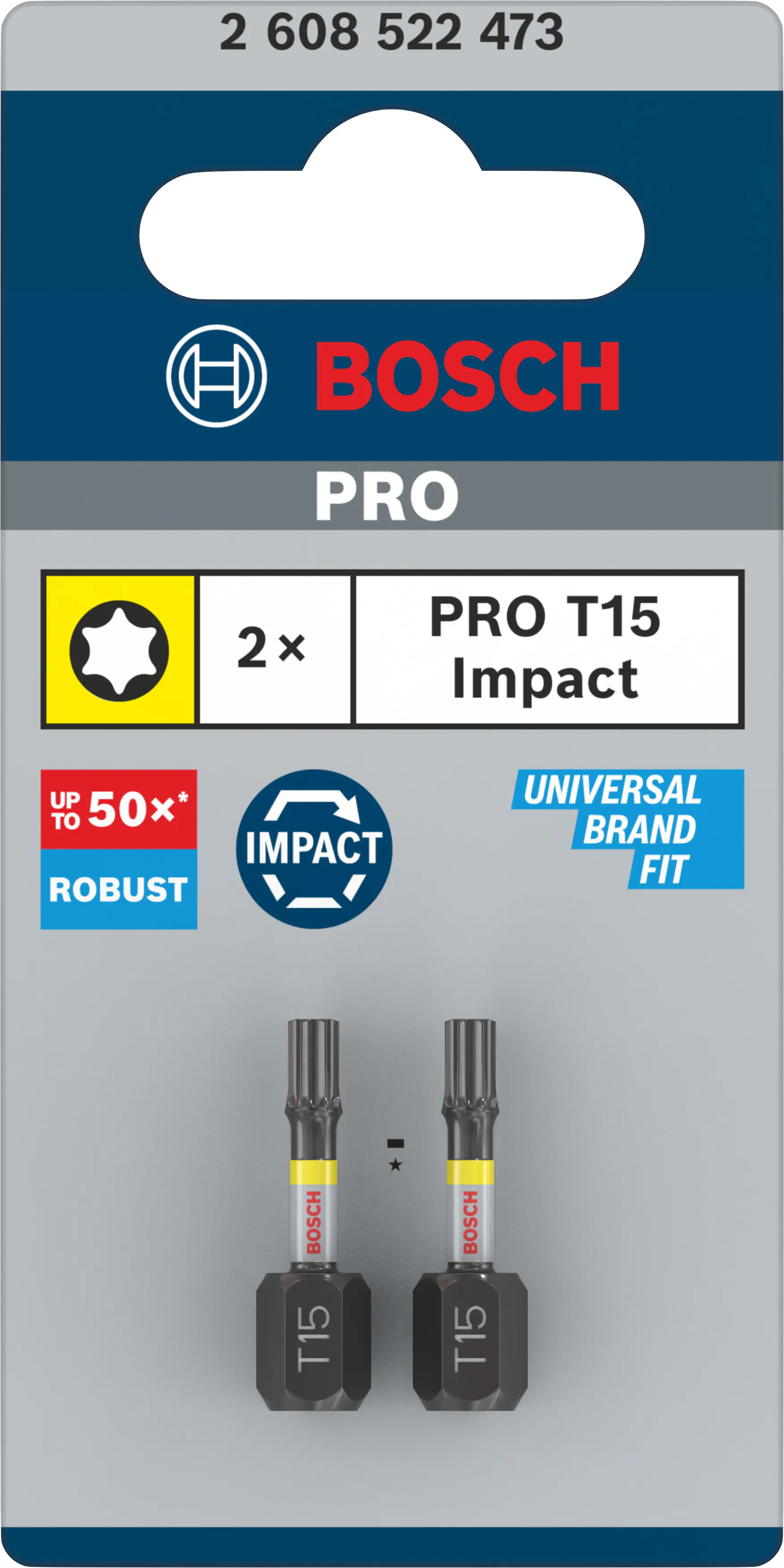 Bosch PRO Impact Bit T15 25 mm 2-teilig