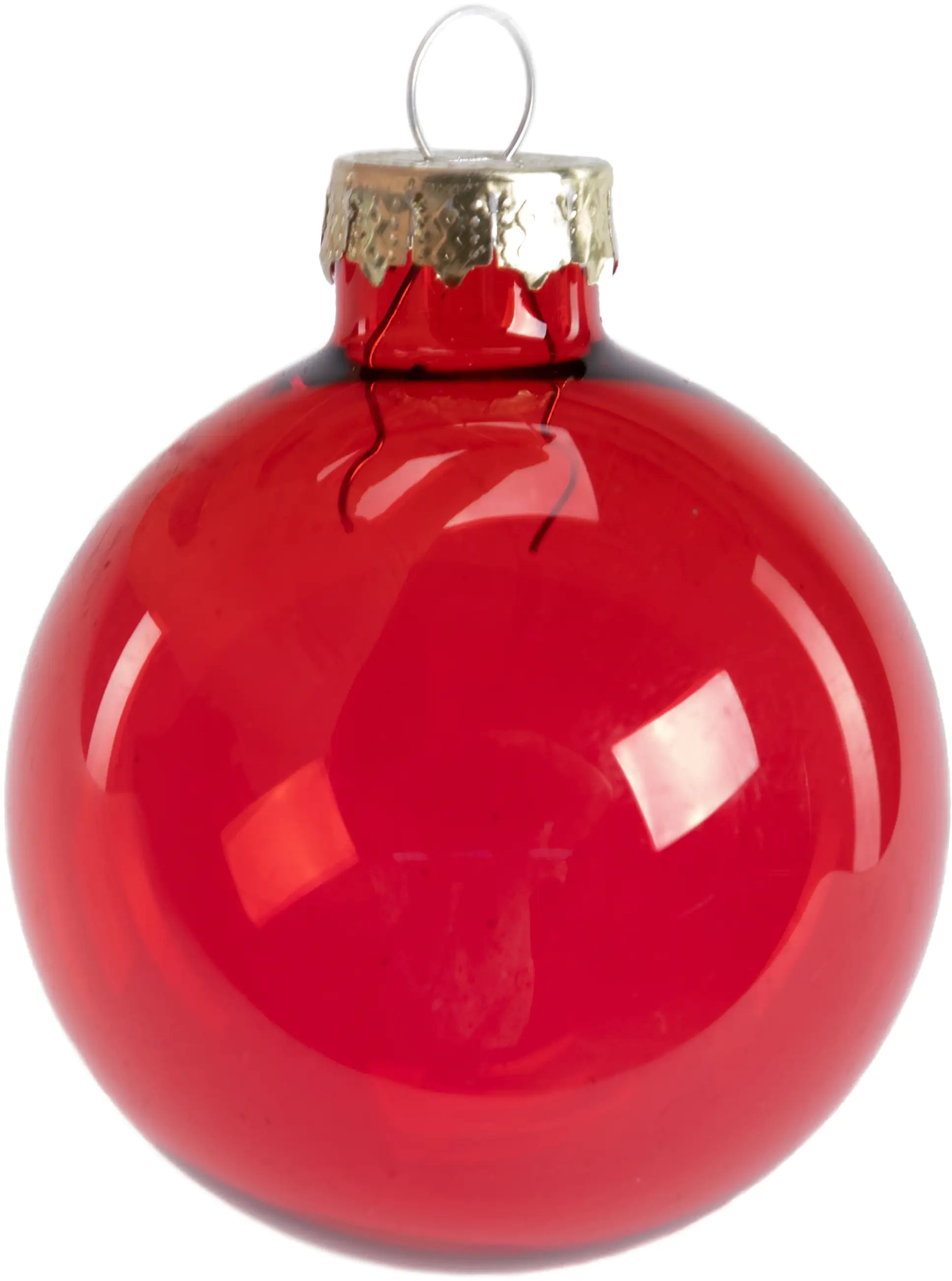 4333692642965_04 TrendLine Weihnachtskugeln aus Glas Ø 5/ 5,7/ 6,7 cm rot 42 Stück