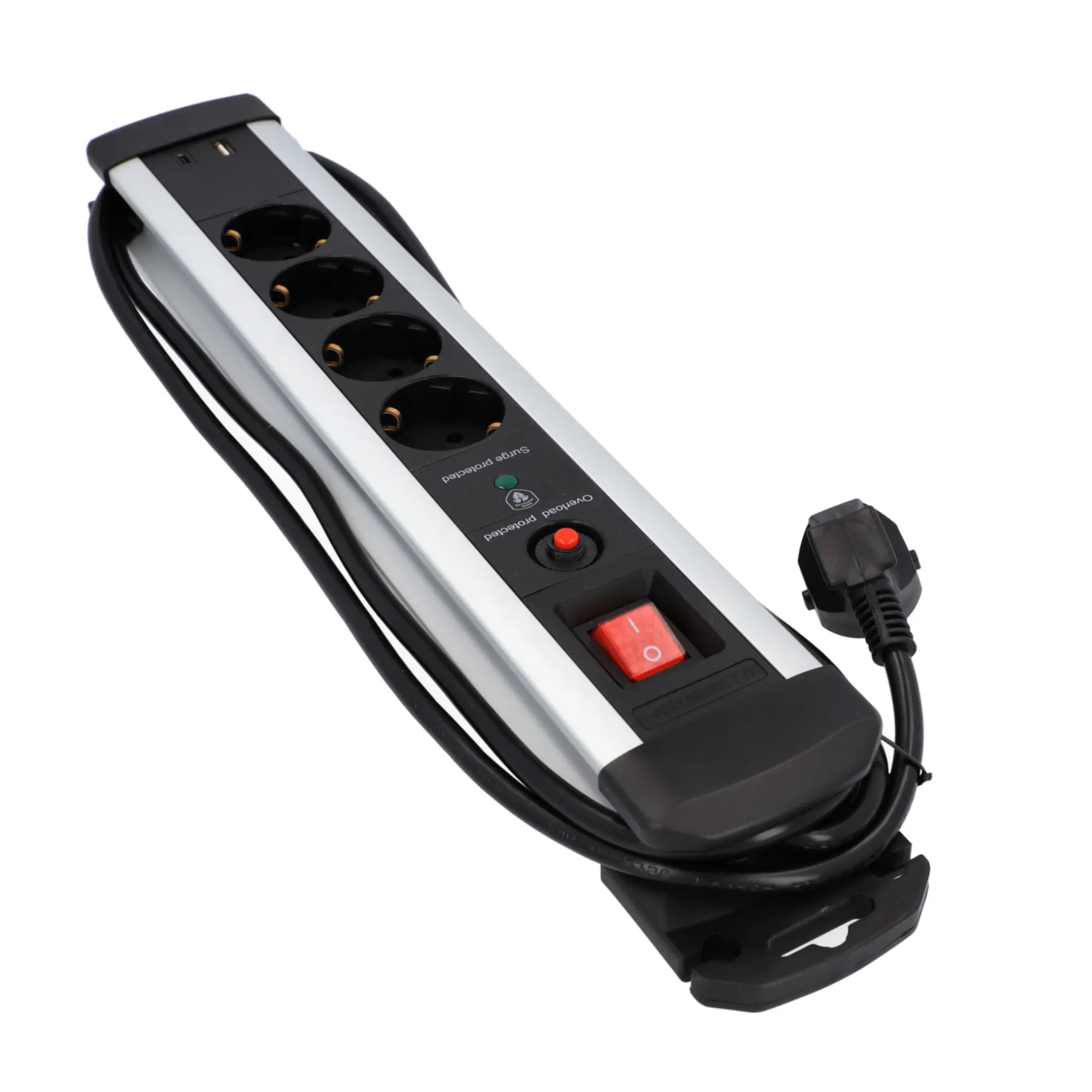 Unitec Tischsteckdose 4-fach mit Schalter & Überspannungsschutz 2 m Unitec Tischsteckdose 4-fach mit Schalter & Überspannungsschutz 2 m