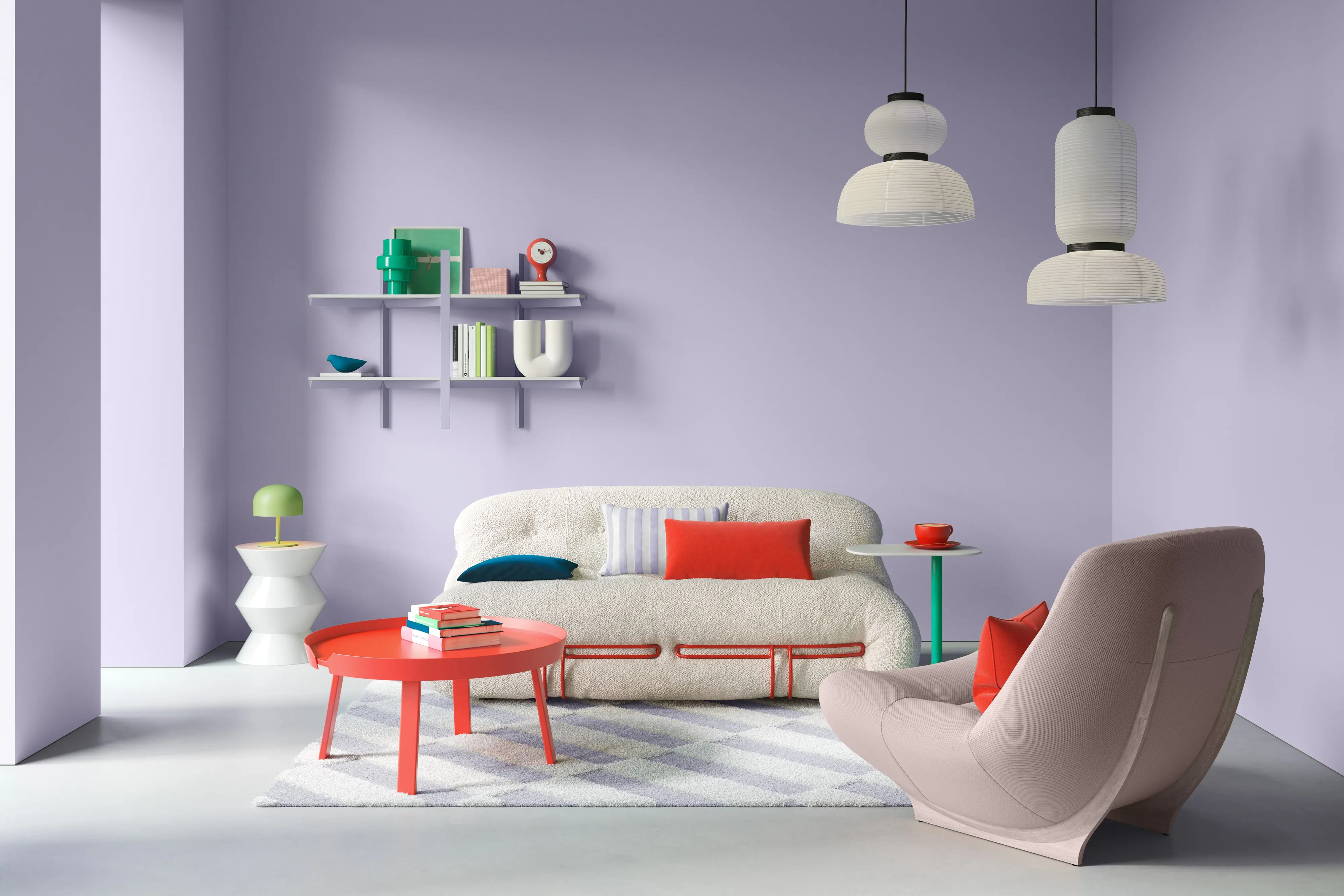 Alpina Wandfarbe Pantone matt lavender blue 2,5 L