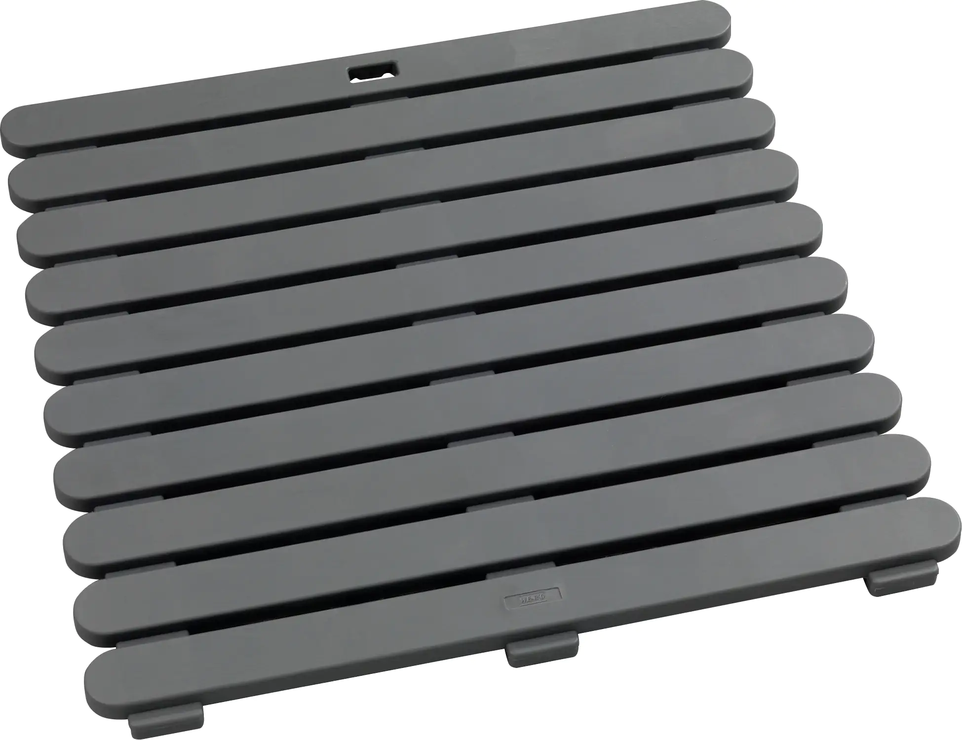 WENKO Duschmatte Indoor & Outdoor grau, 55 x 55 x 3 cm