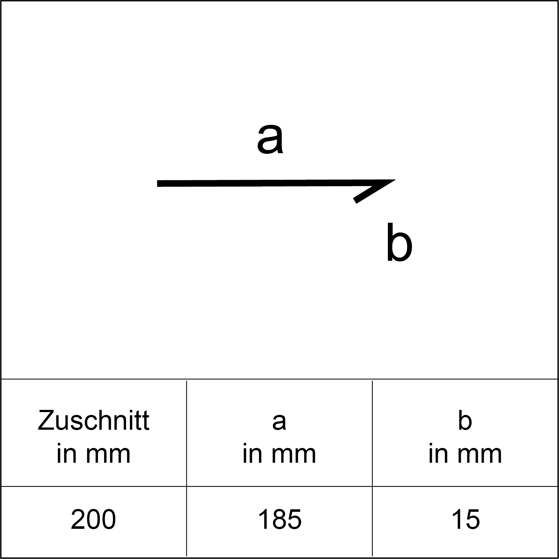 Sarei Flachprofil HG20 1000 x 185 x 15 mm