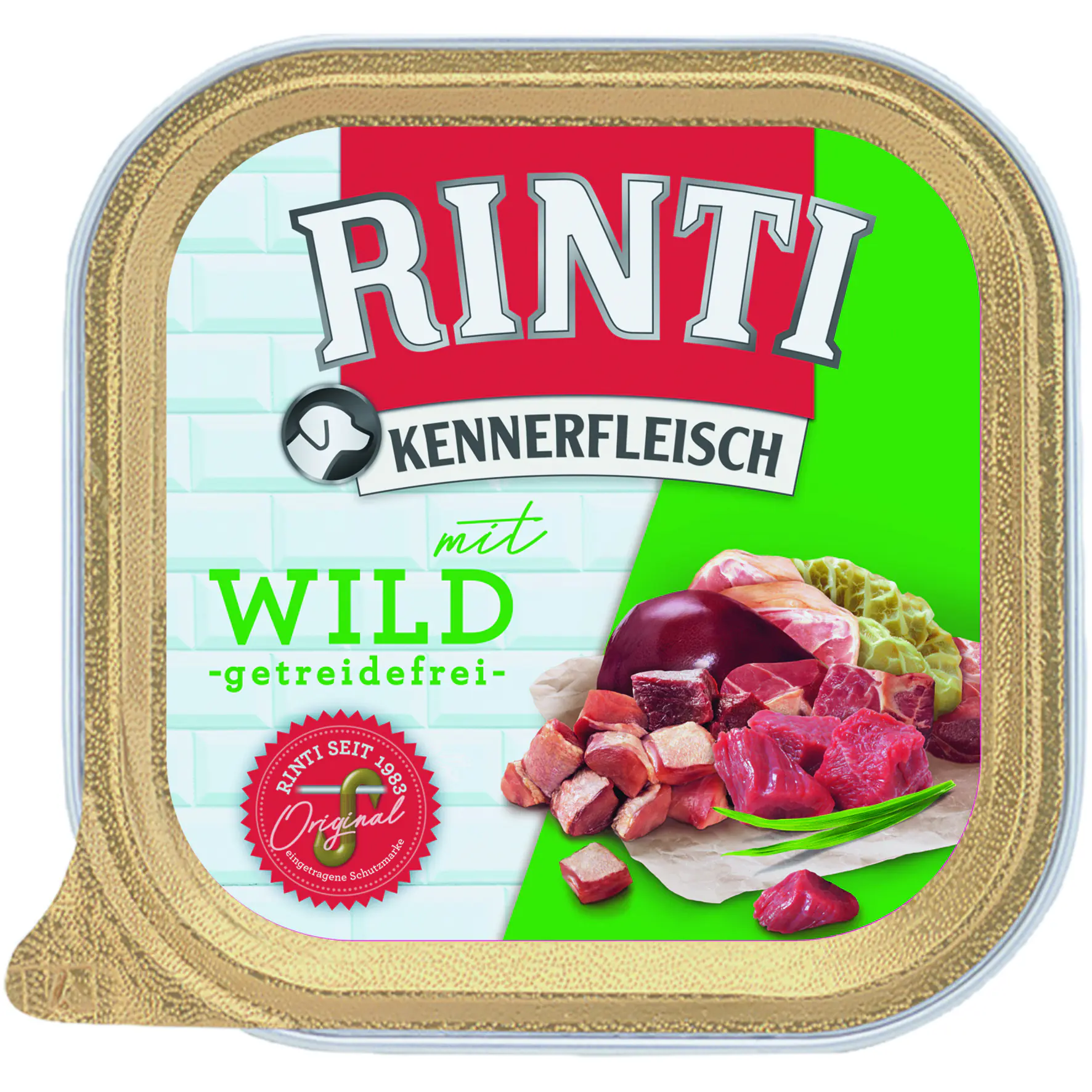 Rinti Kennerfleisch Hundenassfutter Adult getreidefrei 300 g Wild