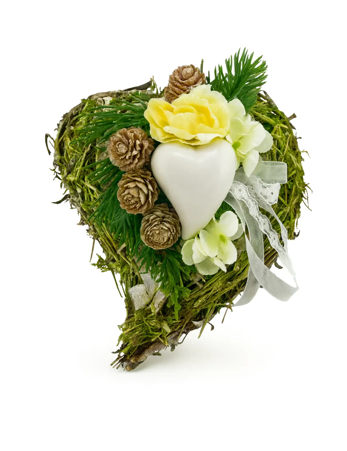 Herz Bristol klein weiß  