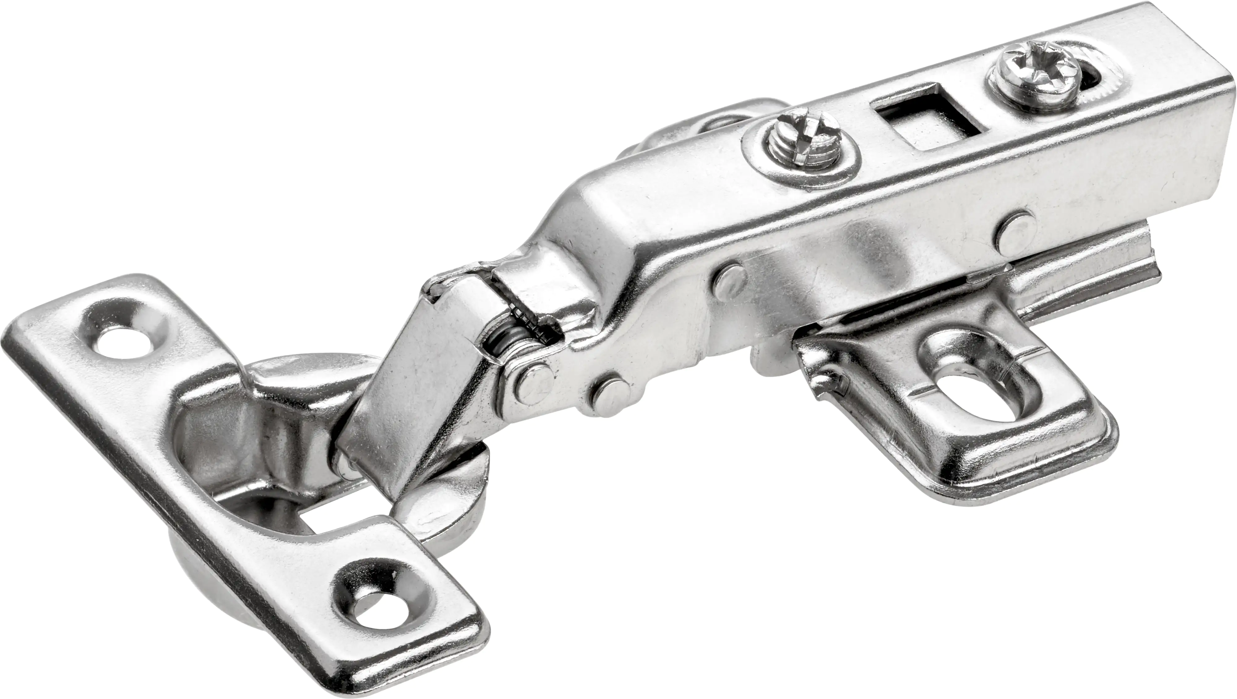 Hettich Topfscharniere Mini mit Klipsmontage und Dämpfung vorliegend