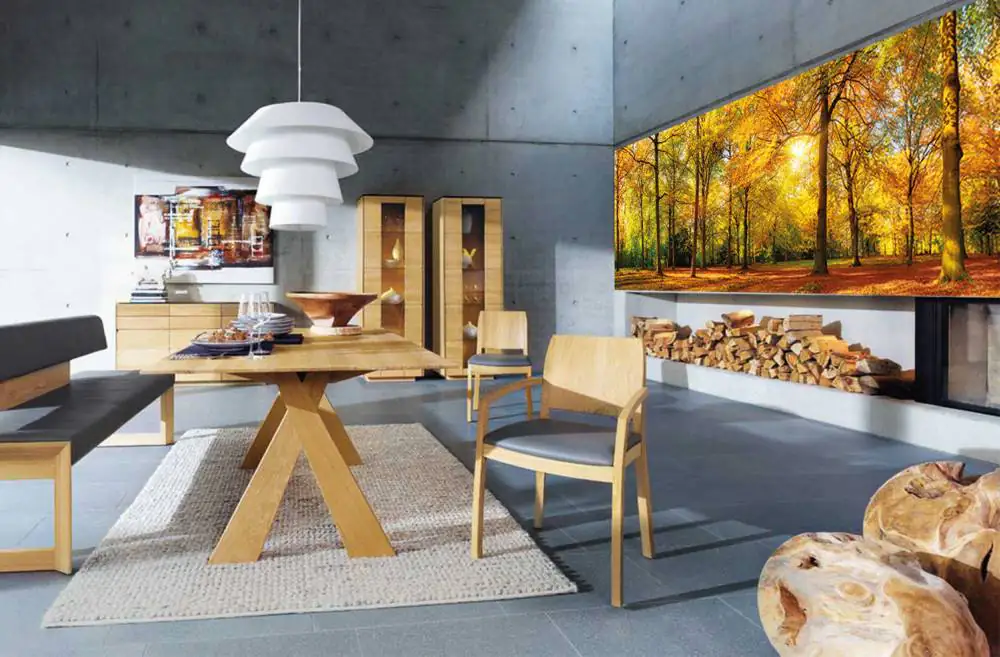 papermoon Vlies- Fototapete Digitaldruck 350 x 100 cm Autem Forrest