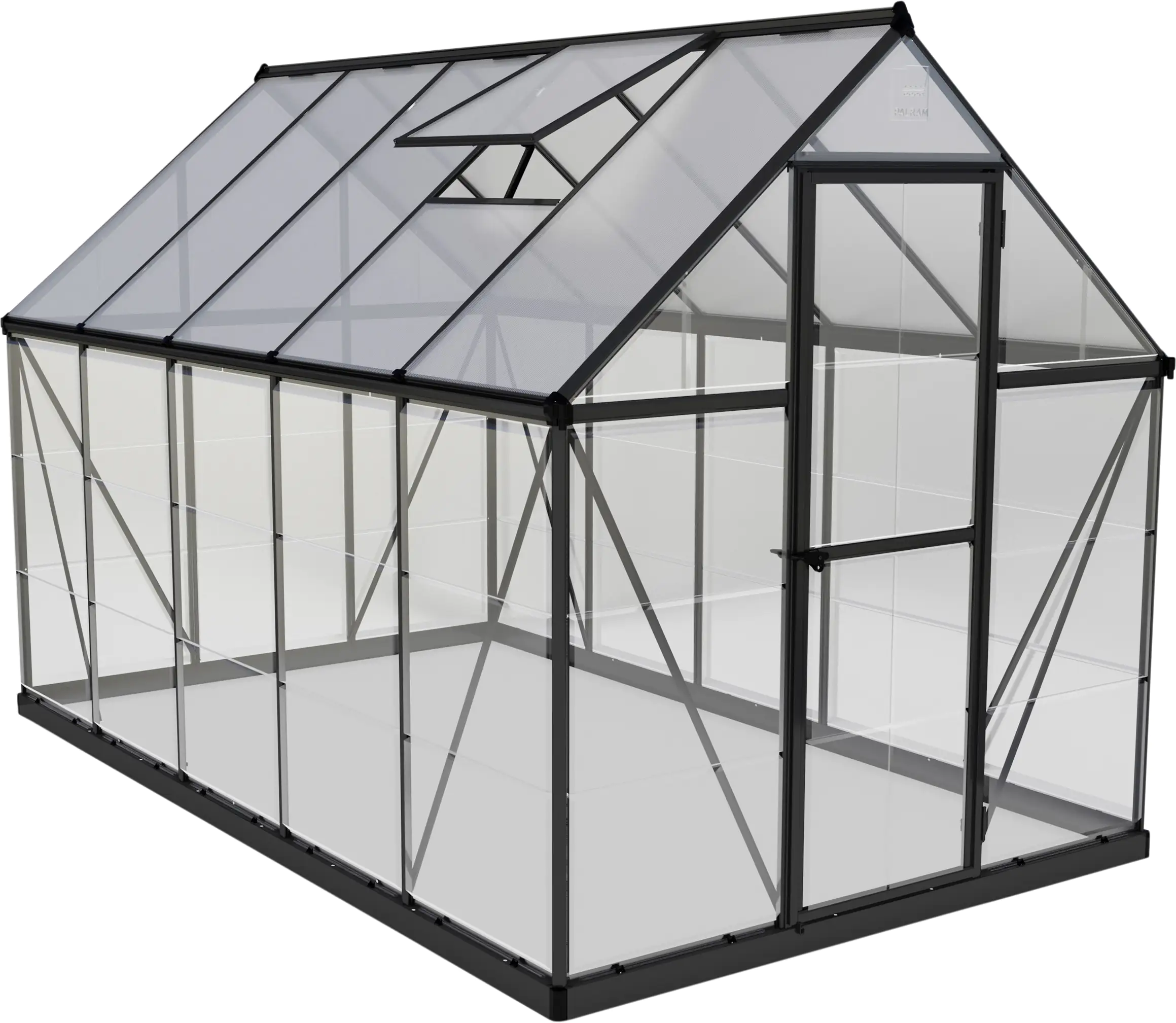 Canopia Gewächshaus Hybrid 6x10 anthrazit 185 x 306 x 208 cm Canopia Gewächshaus Hybrid 6x10 anthrazit 185 x 306 x 208 cm